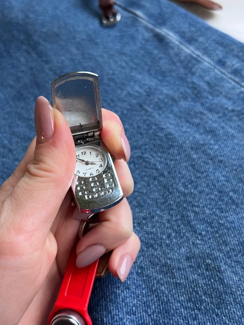 Japanese Brand × Vintage Vintage 📱 Phone Flower Japanese style futuristic Steel Watch Size ONE SIZE - 11 Thumbnail