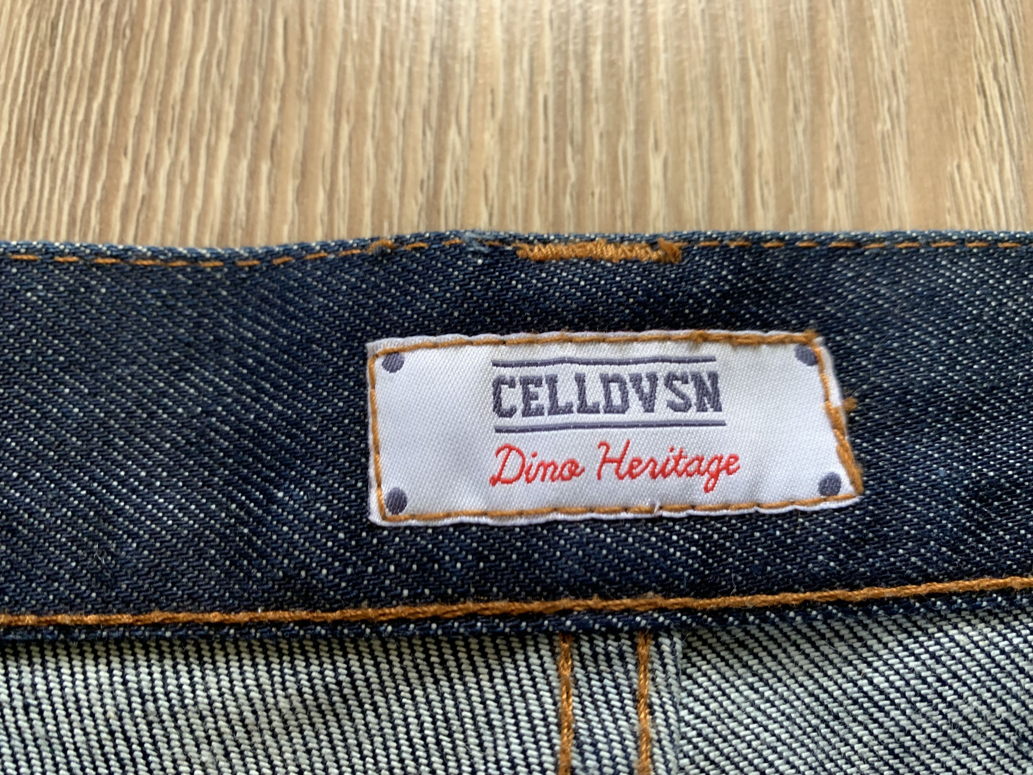 Designer Vintage Cell Dvsn Dino Heritage Cross Printed Jeans Size US 28 / EU 44 - 10 Thumbnail