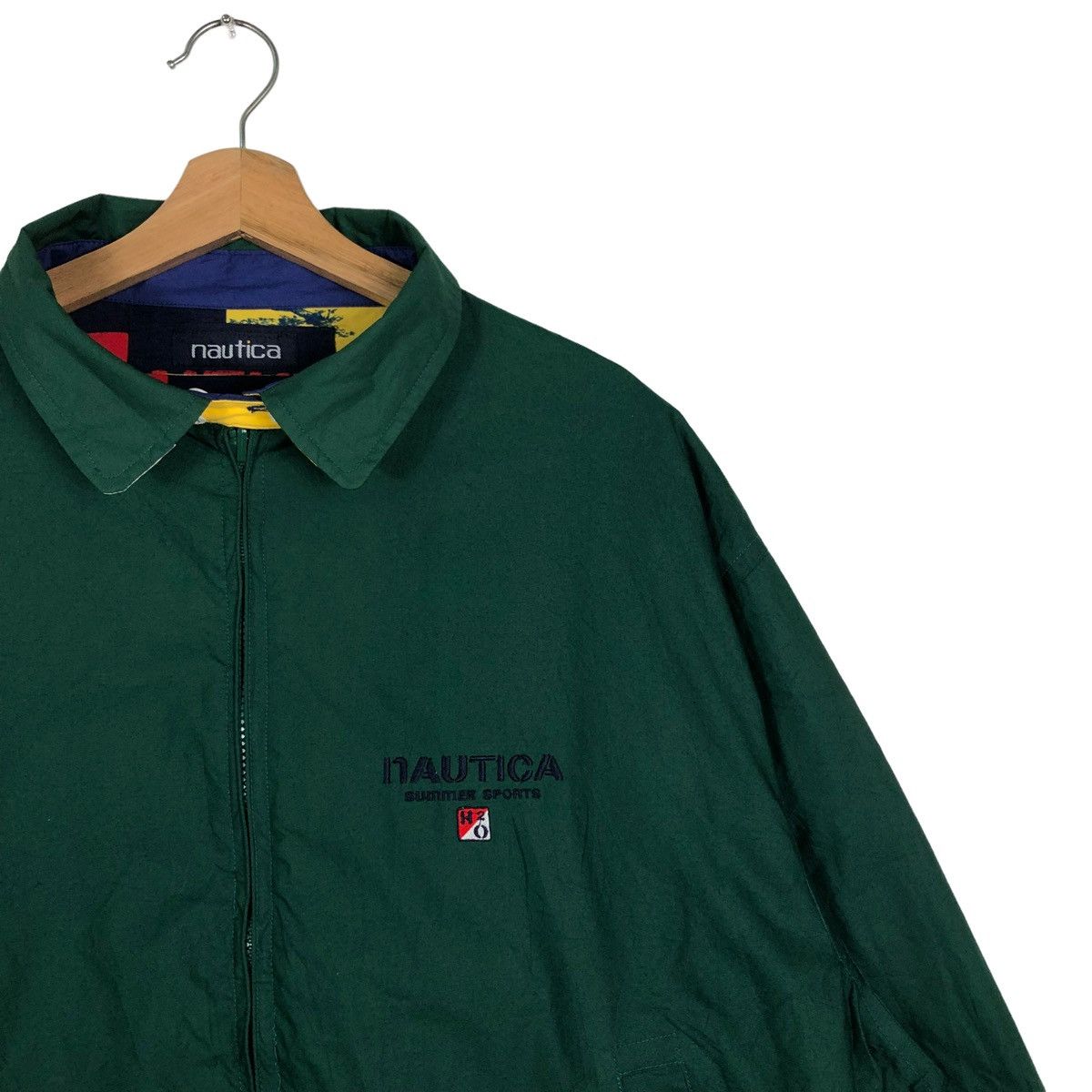 Nautica 🔥90s Bomber Jacket Reversible Overprint Nautica Color Block Size US XL / EU 56 / 4 - 14 Thumbnail