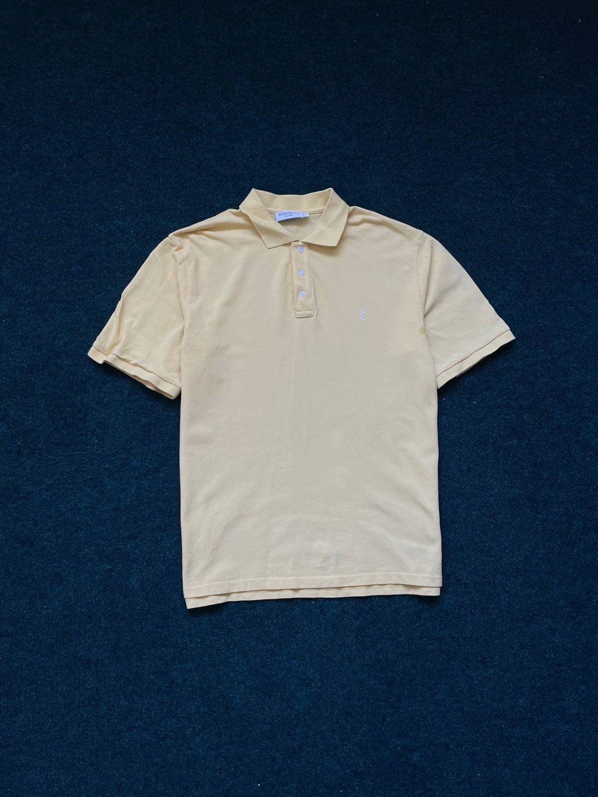 Vintage YSL Polo Shirt Yves Saint Laurent Vintage Logo Button Top | Grailed