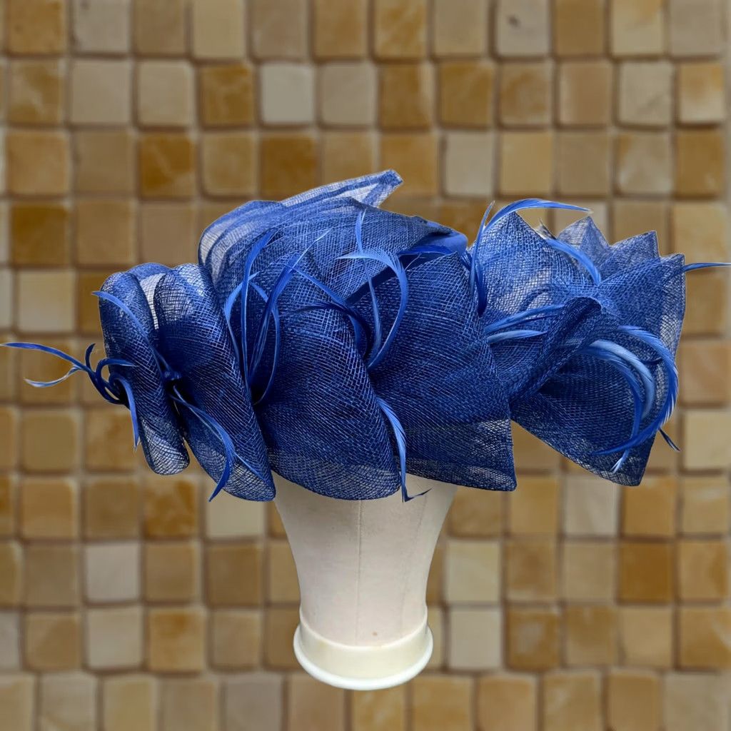 Vintage VINTAGE Champagne Italy Hat Womens Kentucky Derby  display picture 3