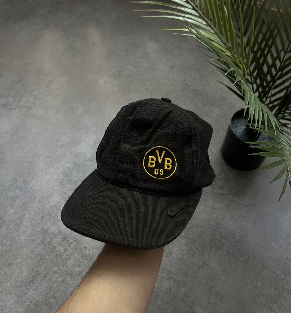 Nike × Vintage Vintage Nike Dortmund Big logo mens cap rare 90s Size ONE SIZE - 1 Thumbnail