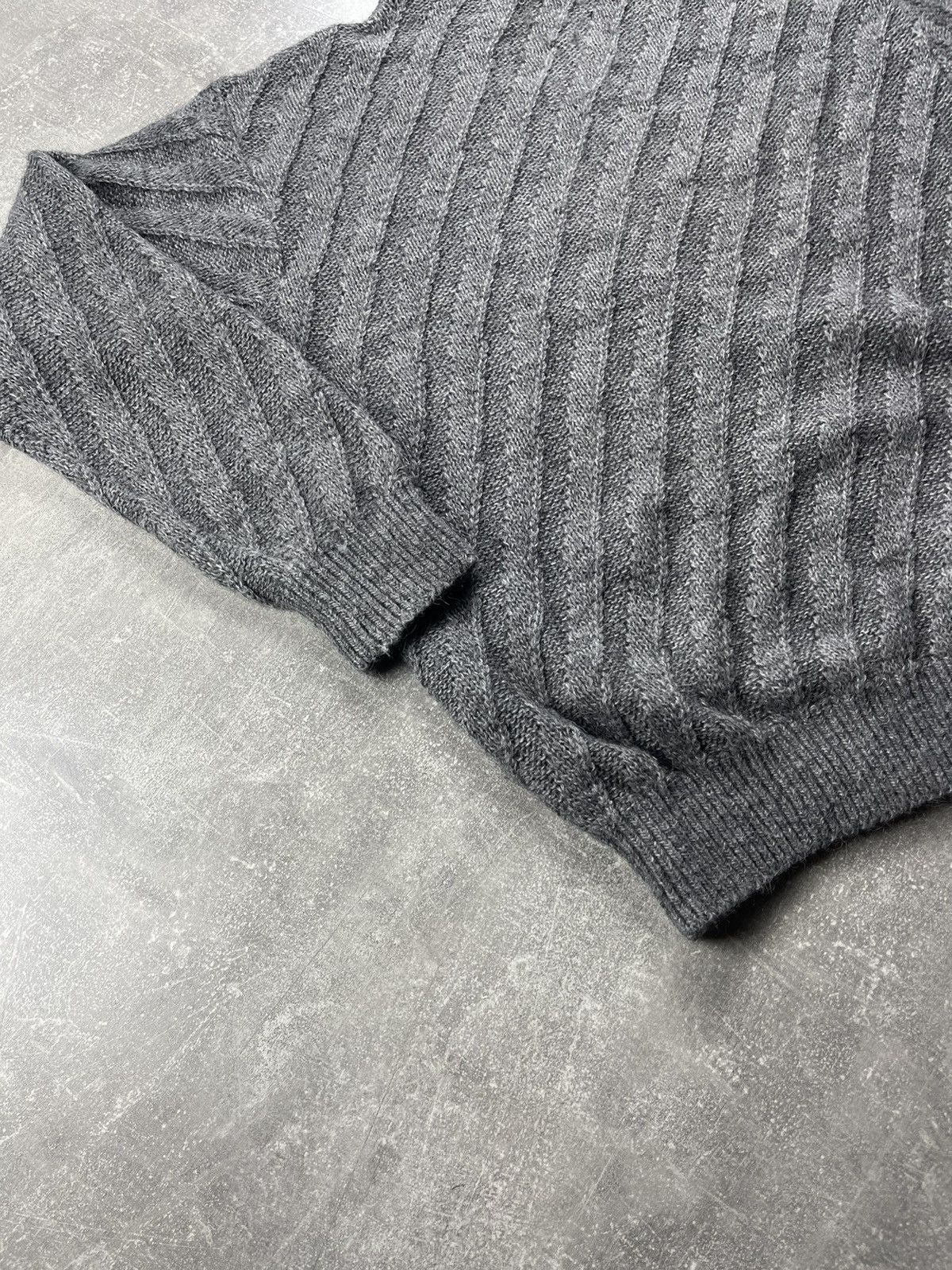 Yves Saint Laurent Yves Saint Laurent Pour Homme Cable Knit Turtleneck Sweater Size US M / EU 48-50 / 2 - 10 Thumbnail