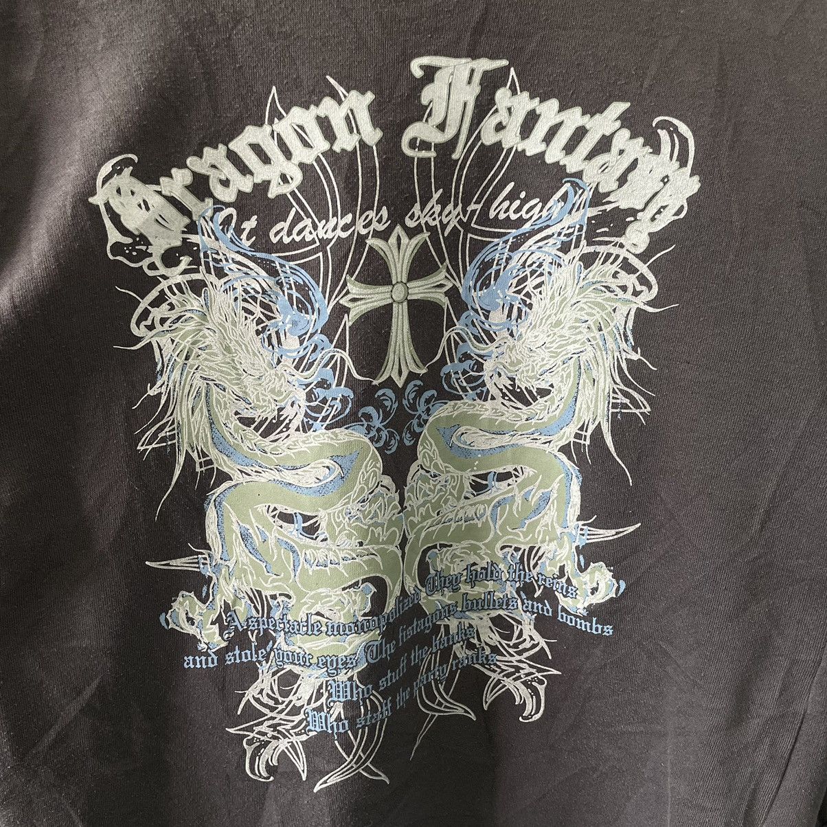 If Six Was Nine 🇯🇵 Actionkids Cross Dragon Poem Gothic Punk Sweatshirt Size US S / EU 44-46 / 1 - 2 Thumbnail