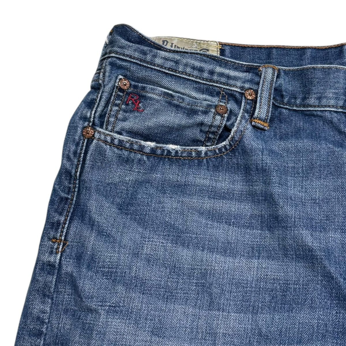 Polo Ralph Lauren Polo Ralph Lauren Mexico 100% Cotton Jean Pants Men’s 35x32 Size US 35 - 5 Thumbnail