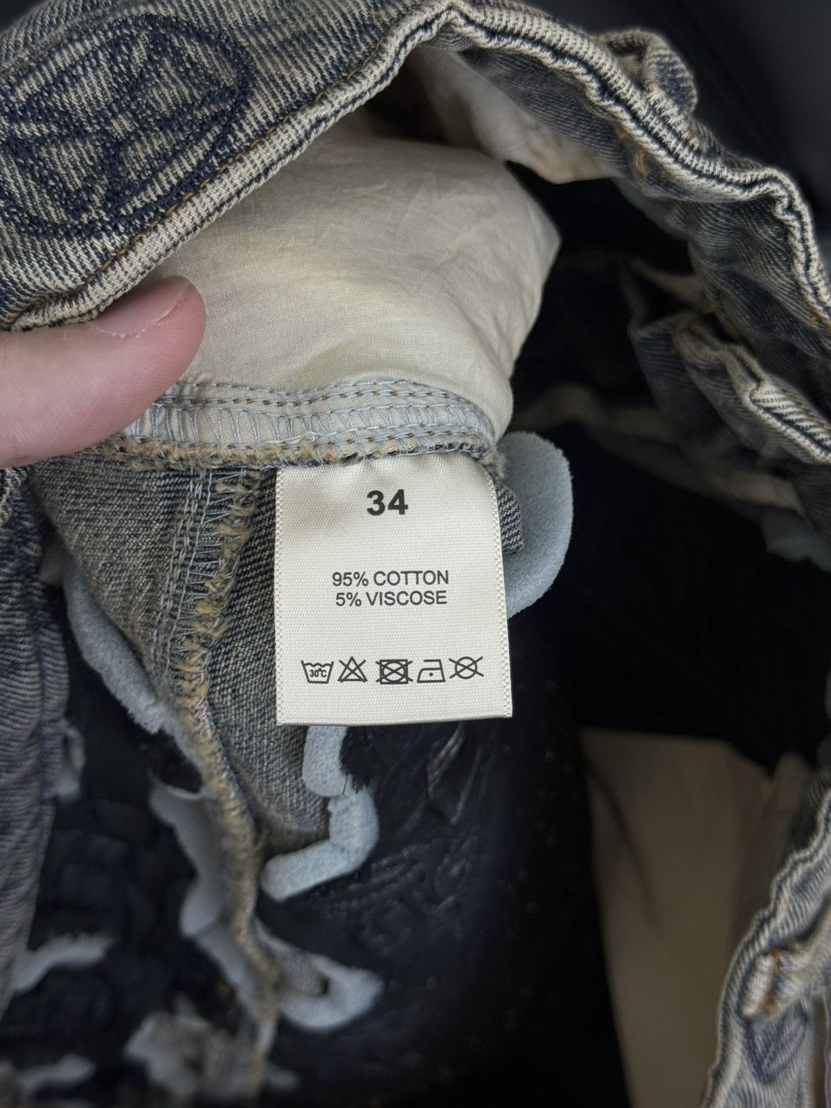 Vale Vale Valley Denim Embroidery Shorts Size 34 (NEW) Size US 34 / EU 50 - 12 Thumbnail
