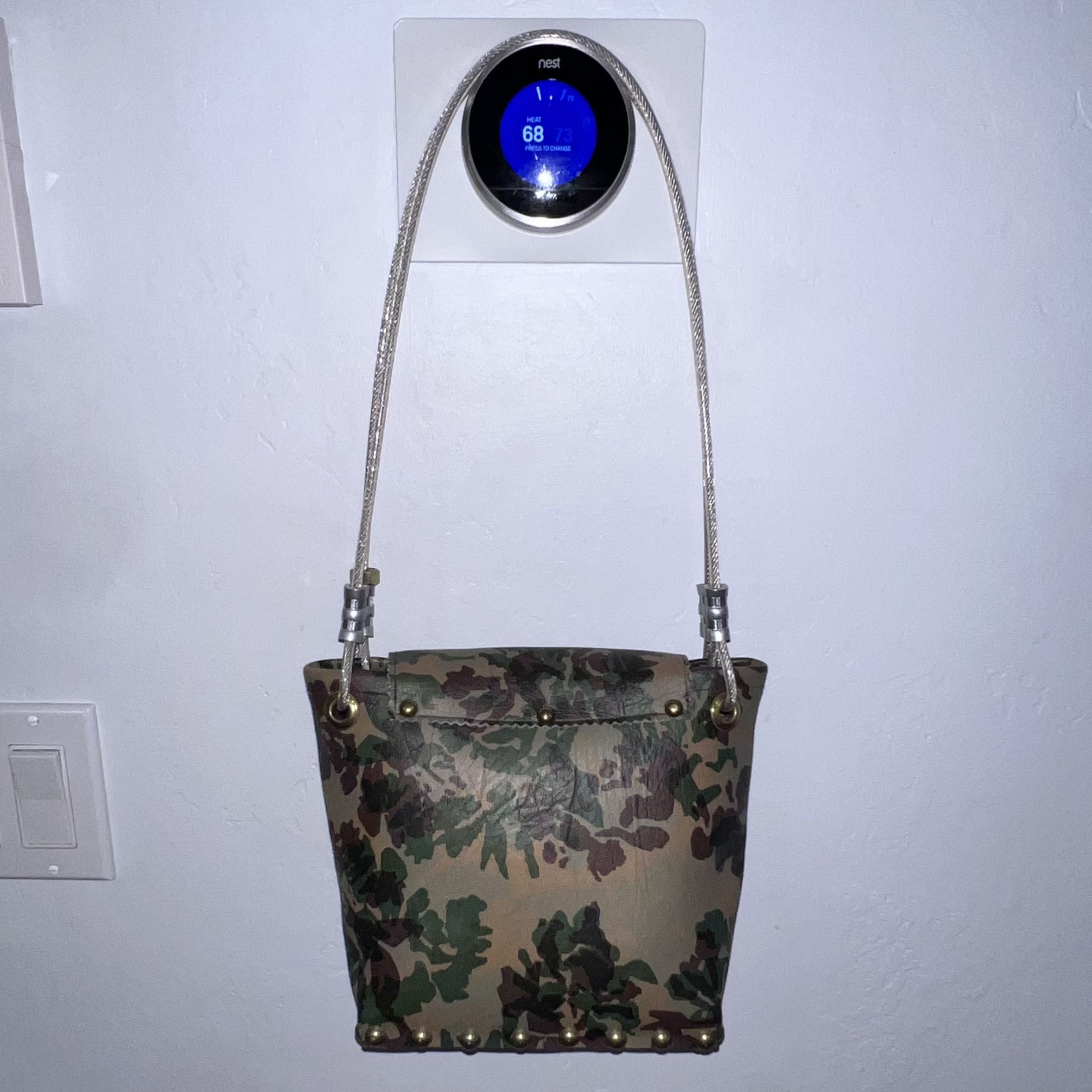 Other RARE Custom TOM BOY TOTES Bag - Floral Camo, Rivets, Charms Size ONE SIZE - 4 Thumbnail