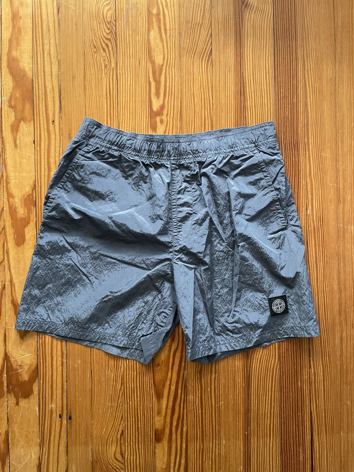 Stone Island Nylon Metal Shorts Blue Gray