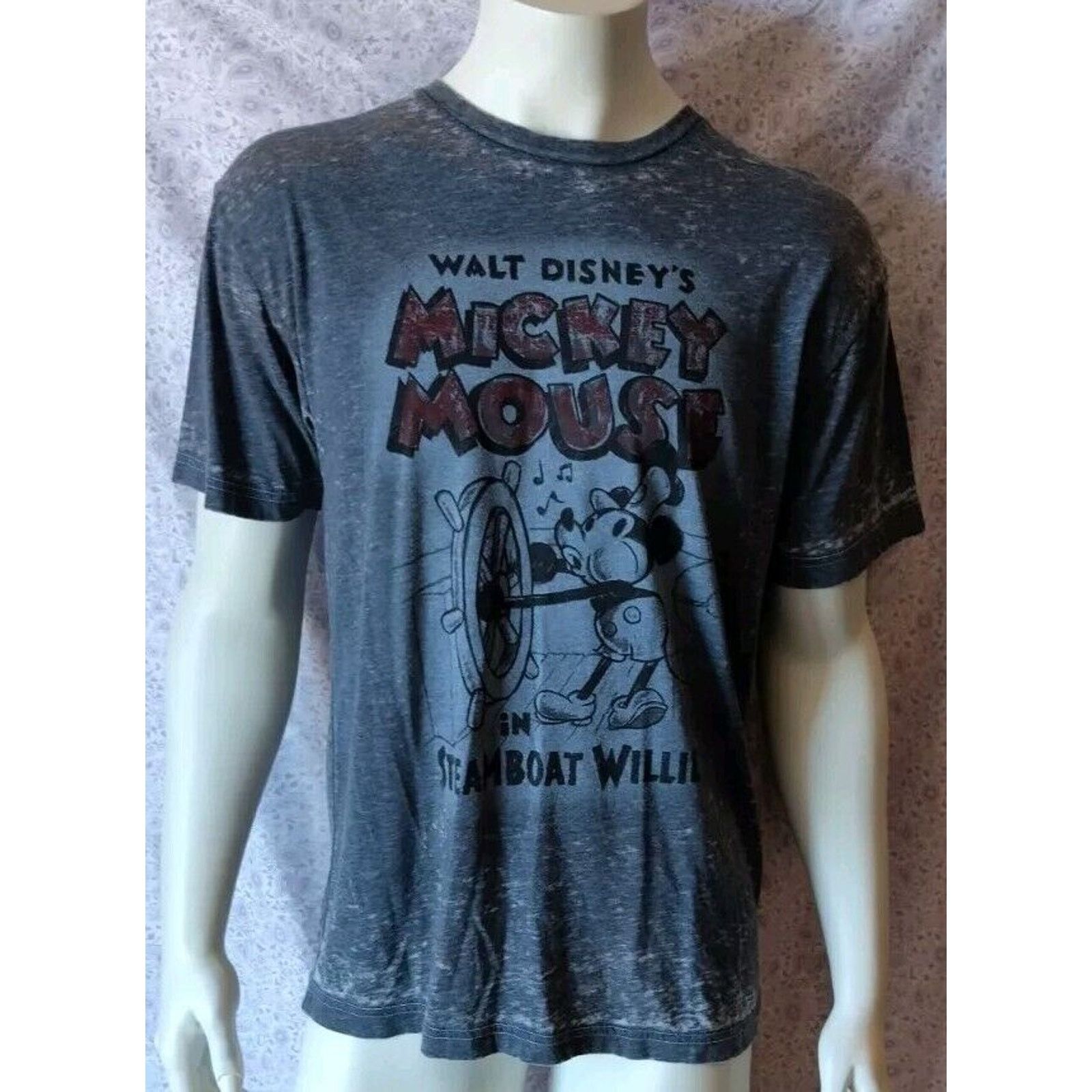 Disney Mickey Mouse Steamboat Willy Disney Men's Size Large T-Shirt Size US L / EU 52-54 / 3 - 1 Thumbnail
