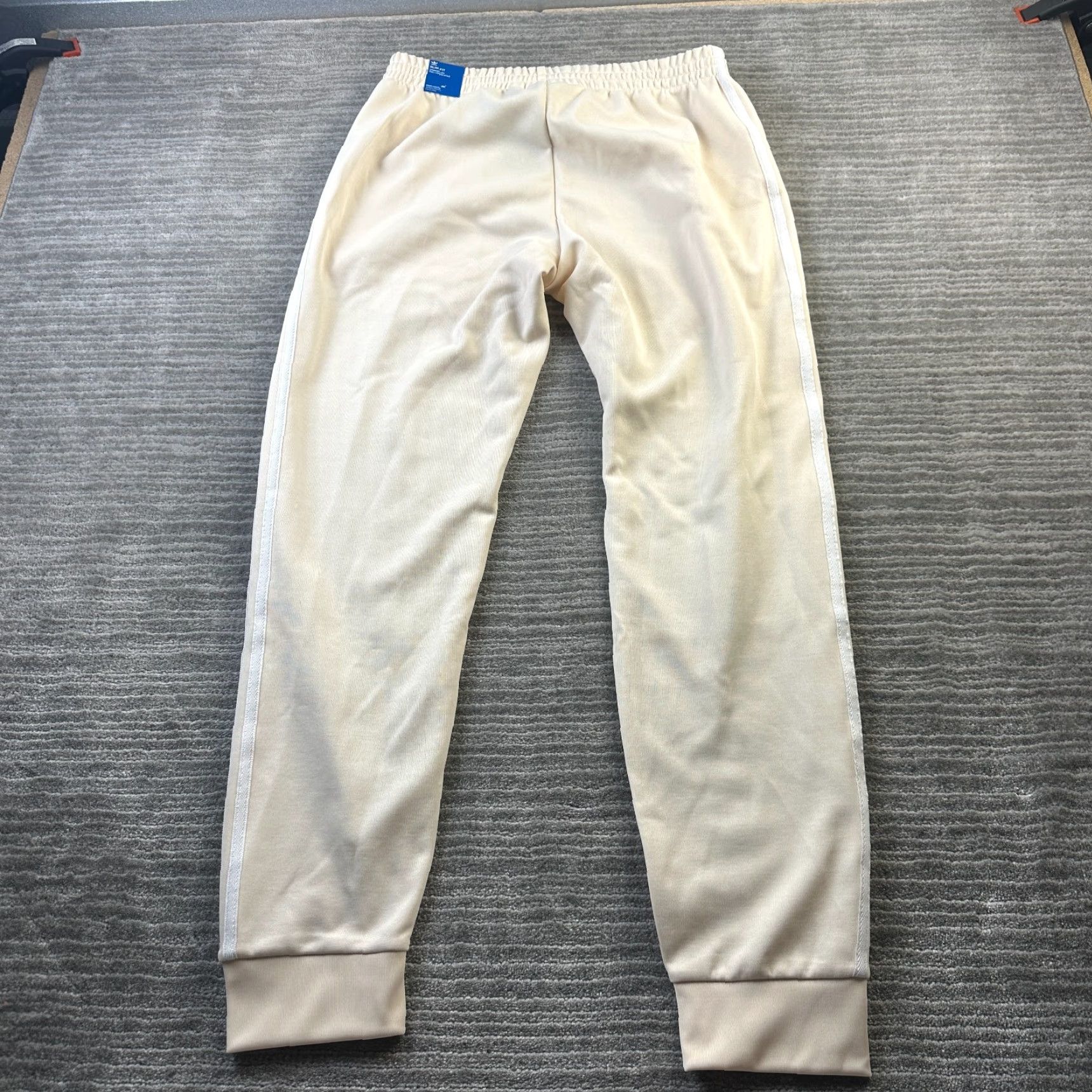 Adidas Adidas Pants Mens Medium Beige Tan Originals Superstar Track SST TT Cream Track Pants Slim Size US 31 - 2 Thumbnail