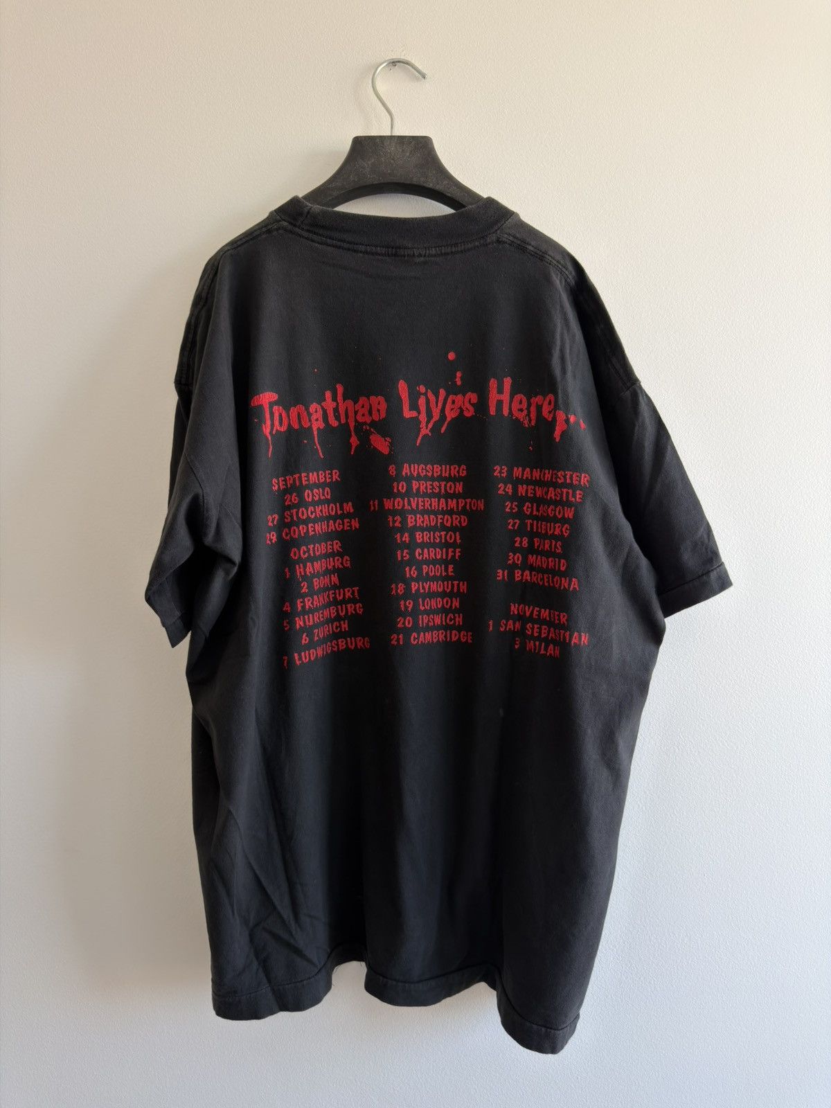 Band Tees *RARE* THE W.A.S.P 90s HEAVY METAL TOUR FRANCE CRIMSON IDOL Size US XL / EU 56 / 4 - 5 Thumbnail