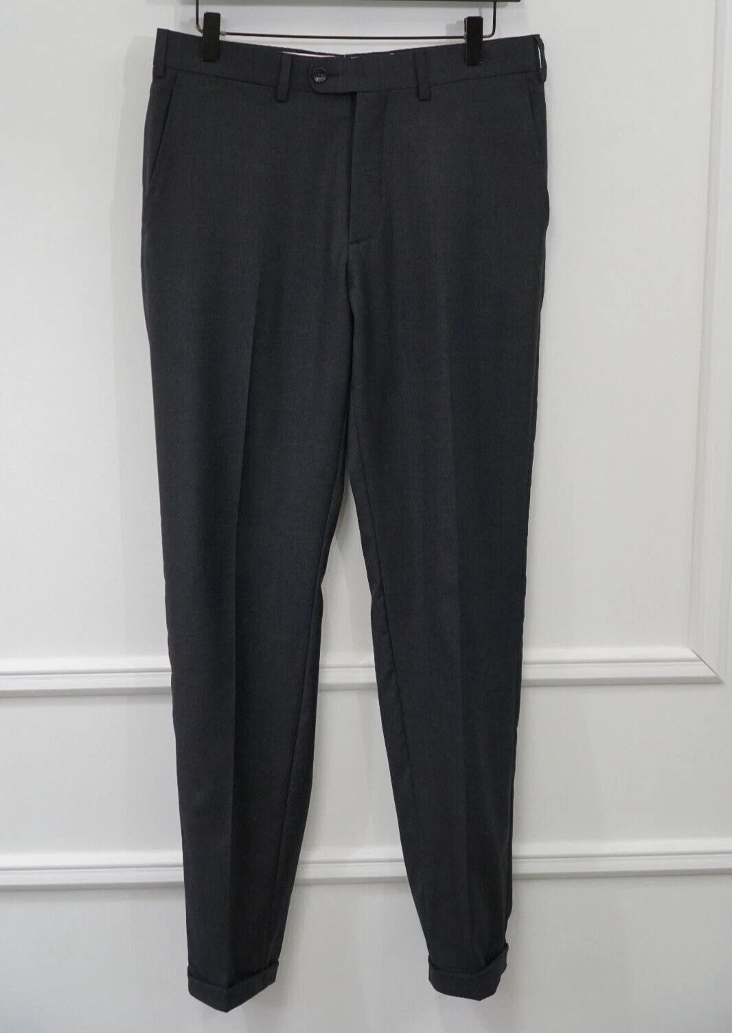 Suitsupply Men Suitsupply Suit Napoli Charcoal Grey Wool Reda UK/US38S Size 38S - 8 Thumbnail