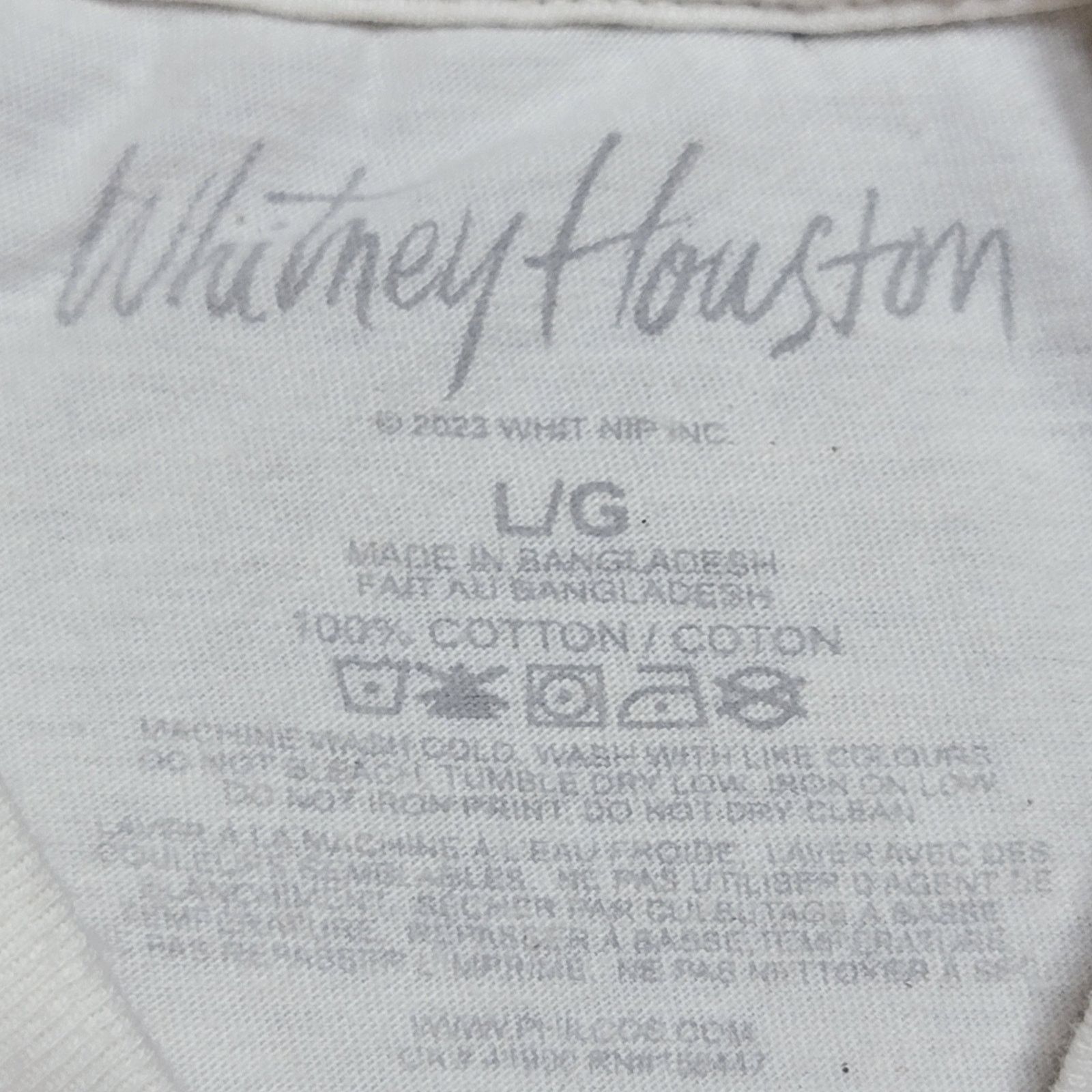 Other Whitney Houston White Unisex Tee "Whitney" - Size Large Size L / US 10 / IT 46 - 5 Thumbnail