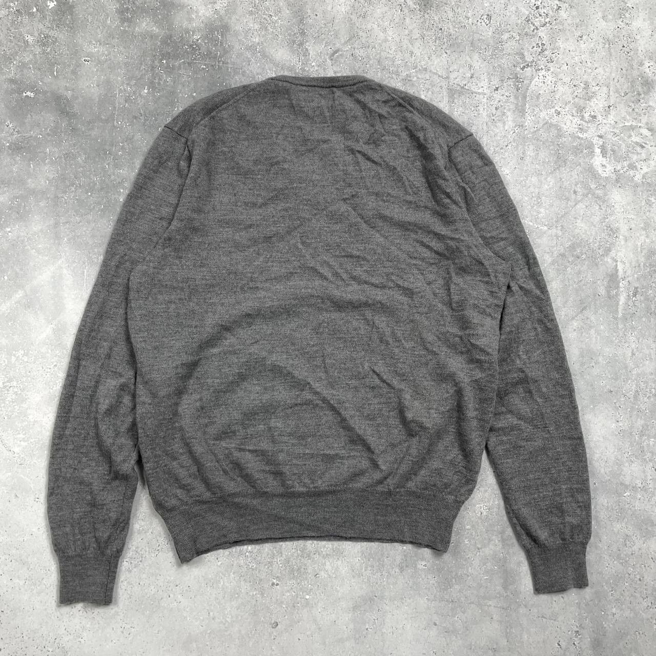 Polo Ralph Lauren Polo Ralph Lauren Washable Merino Wool V-Neck Sweater Gray L Size US L / EU 52-54 / 3 - 17 Thumbnail