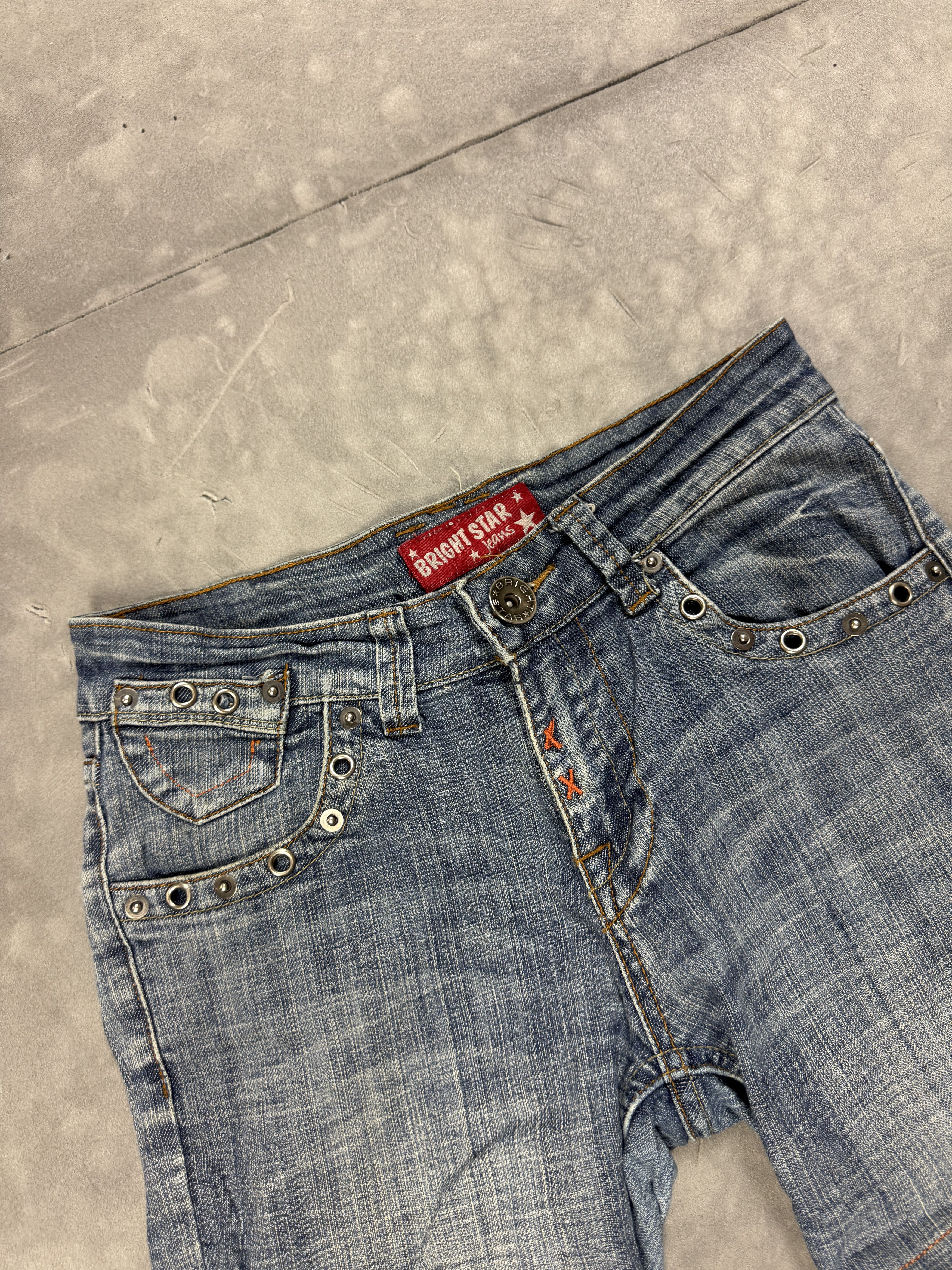 Vintage Vintage y2k denim shorts washed silver parts retro jeans Size 26" / US 2 / IT 38 - 5 Thumbnail