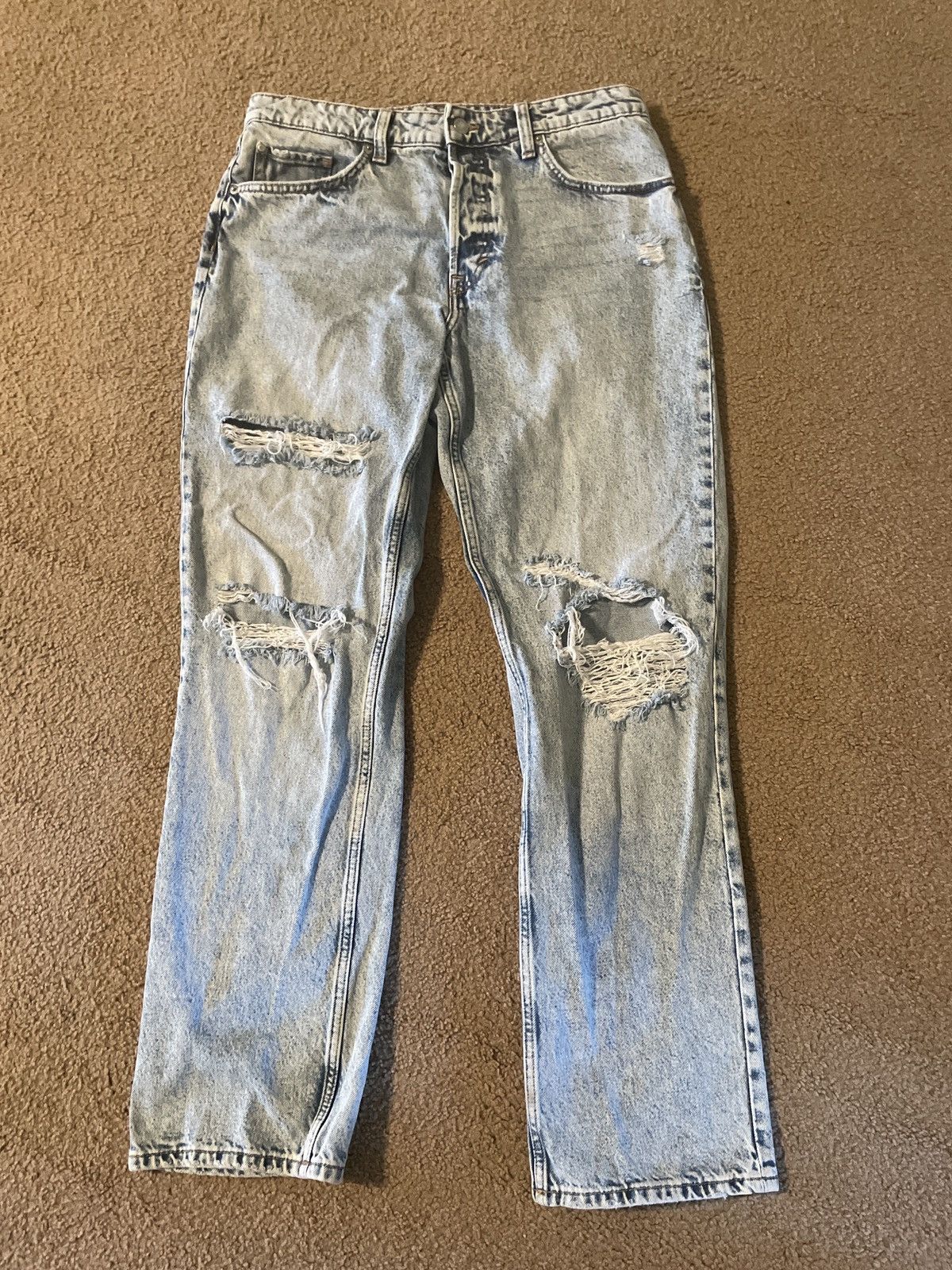 H&M &DENIM 90's Boyfriend Jeans, High-Waisted, Women's Size 8 Size 30" / US 8 / IT 44 - 1 Thumbnail