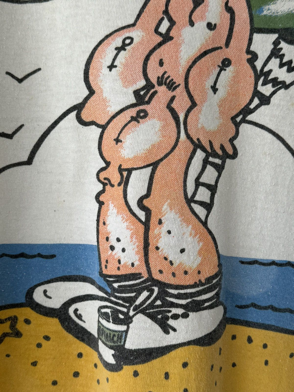 Cartoon Network × Vintage Vintage 80s Popeye the Sailor ‘Spinach’ Funny Cartoon Tee Size US M / EU 48-50 / 2 - 7 Thumbnail