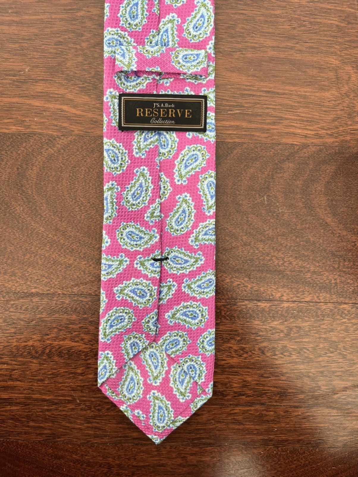 Jos. A. Bank Jos A Bank Reserve Pink Paisley Cotton Tie Size ONE SIZE - 2 Thumbnail
