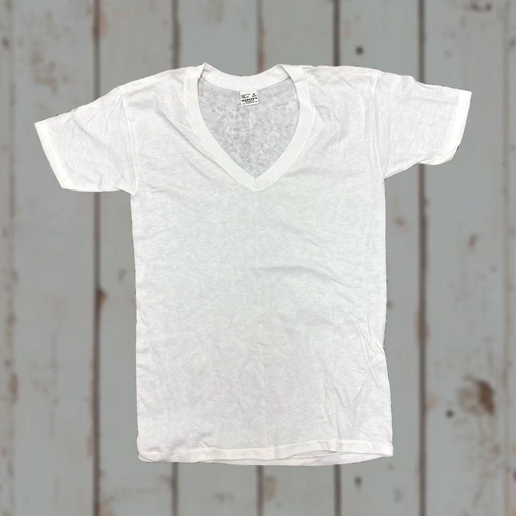 Vintage VINTAGE TownCraft T-Shirt V-Neck White Medium Lot of 2 Mens 60s 70s Size US M / EU 48-50 / 2 - 1 Thumbnail