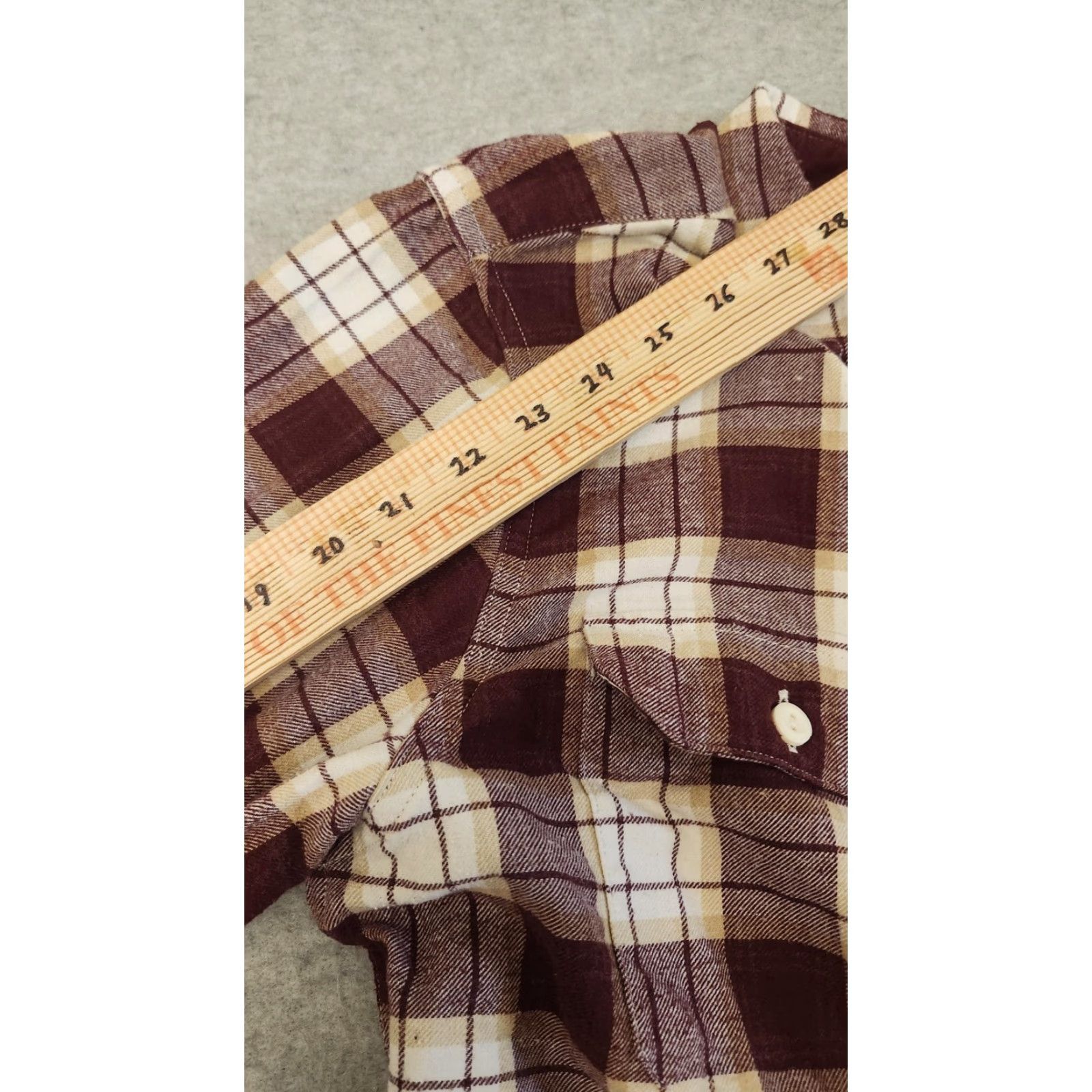Levi's Levi's Flannel Shirt Mens Medium Maroon Plaid Long Sleeve Button Front Relaxed Size US M / EU 48-50 / 2 - 6 Thumbnail