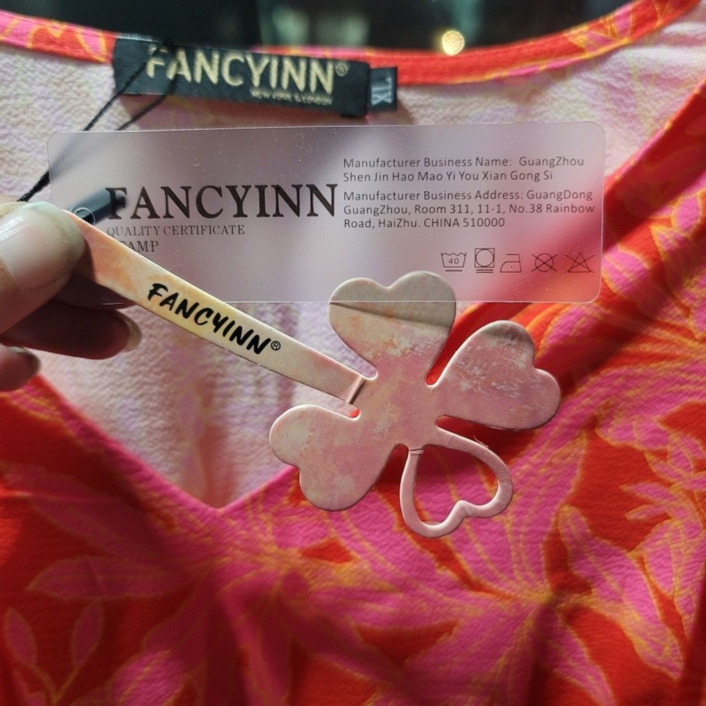 Other NWT FANCYINN Cute Mini Shift Dress w/ Bell Sleeves & V-Neck Size XL / US 12-14 / IT 48-50 - 8 Thumbnail