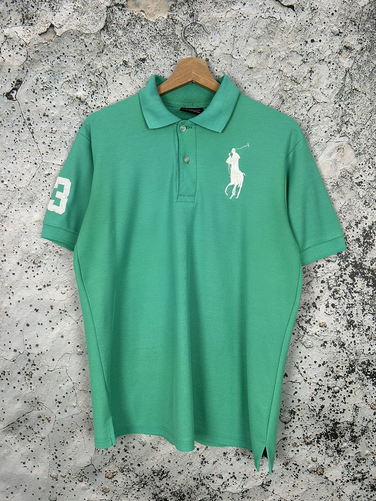 Vintage Vintage Polo Sport Hype Chief Keef Number Polo Drill Rap 90s Size US L / EU 52-54 / 3 - 1 Thumbnail