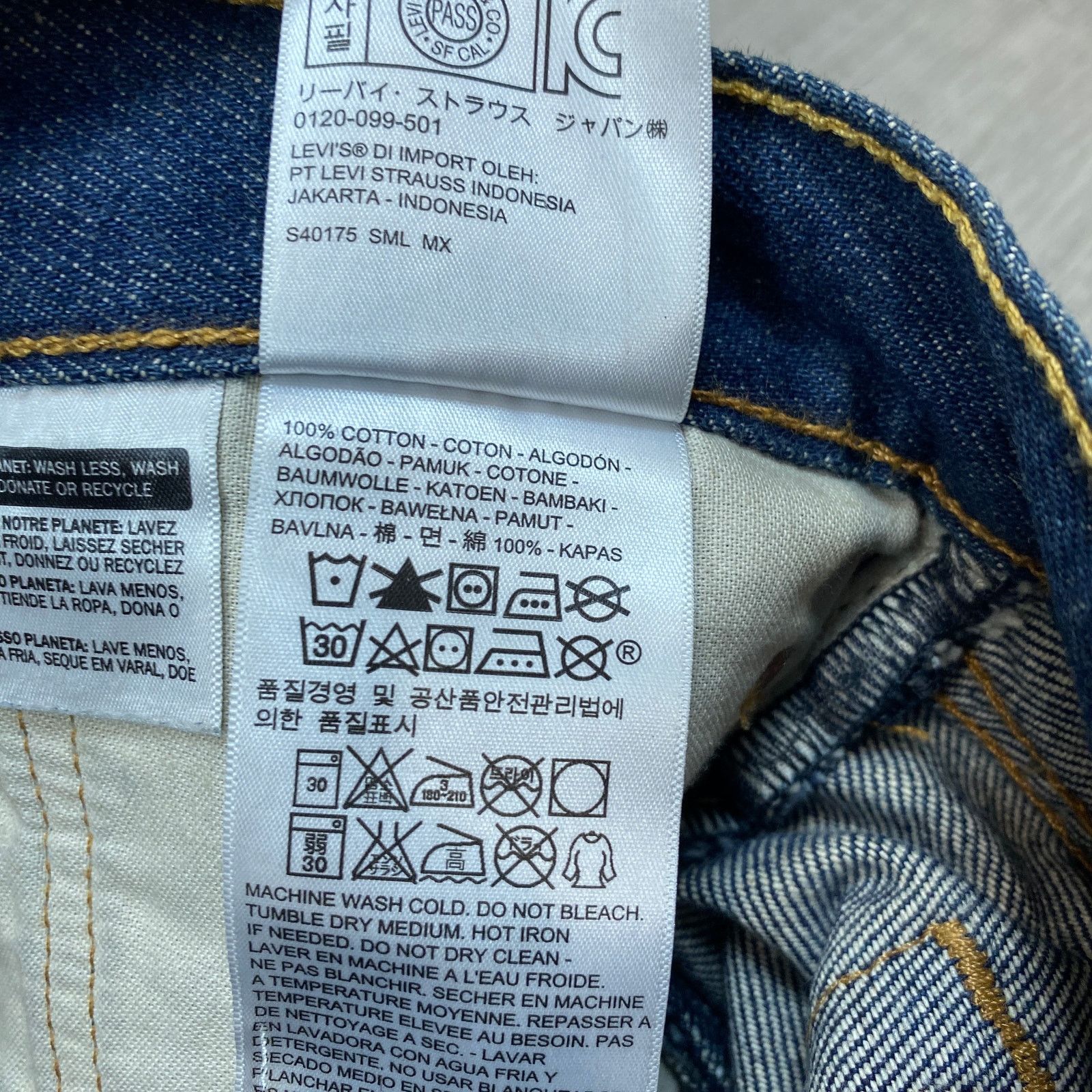 Levi's Levi's 501 Straight Leg Jeans Men's 38x28 Size US 38 / EU 54 - 8 Thumbnail