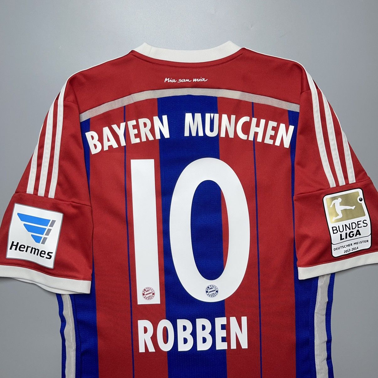 Vintage BAYERN ADIDAS 2014/2015 FOOTBALL HOME JERSEY #10 ROBBEN Size US M / EU 48-50 / 2 - 11 Thumbnail