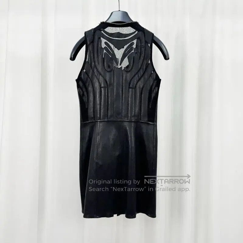 Fendi Fendi Black Leather Sleeveless Dress . Size L / US 10 / IT 46 - 2 Thumbnail