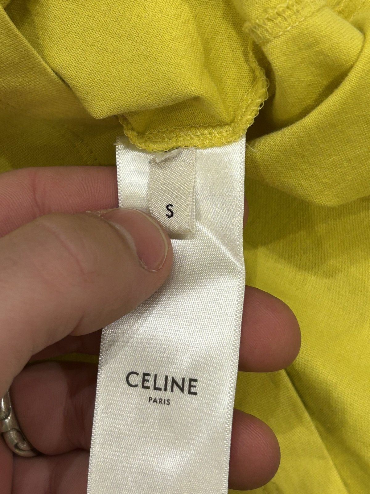 Celine Celine Tee - Yellow Size US S / EU 44-46 / 1 - 7 Thumbnail