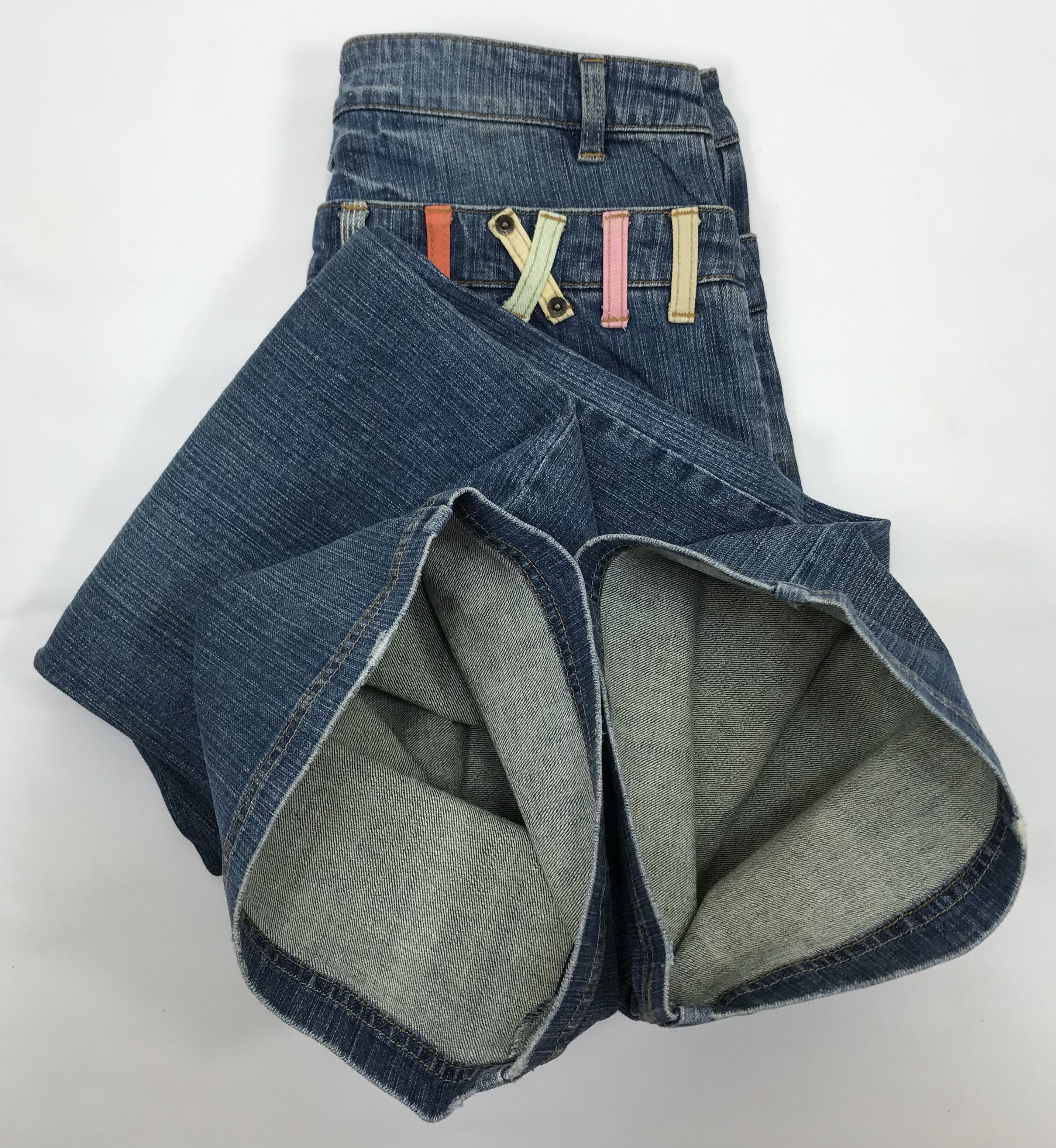 Japanese Brand Vintage Flare Japanese Double Waist Jeans Bell Bottoms Denim Size US 31 - 11 Thumbnail