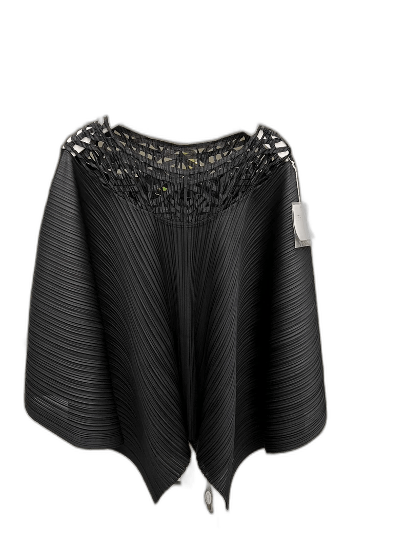 Issey Miyake Pleated Black Shawl with Tag, Never Worn-yf Size US M / EU 48-50 / 2 - 1 Thumbnail