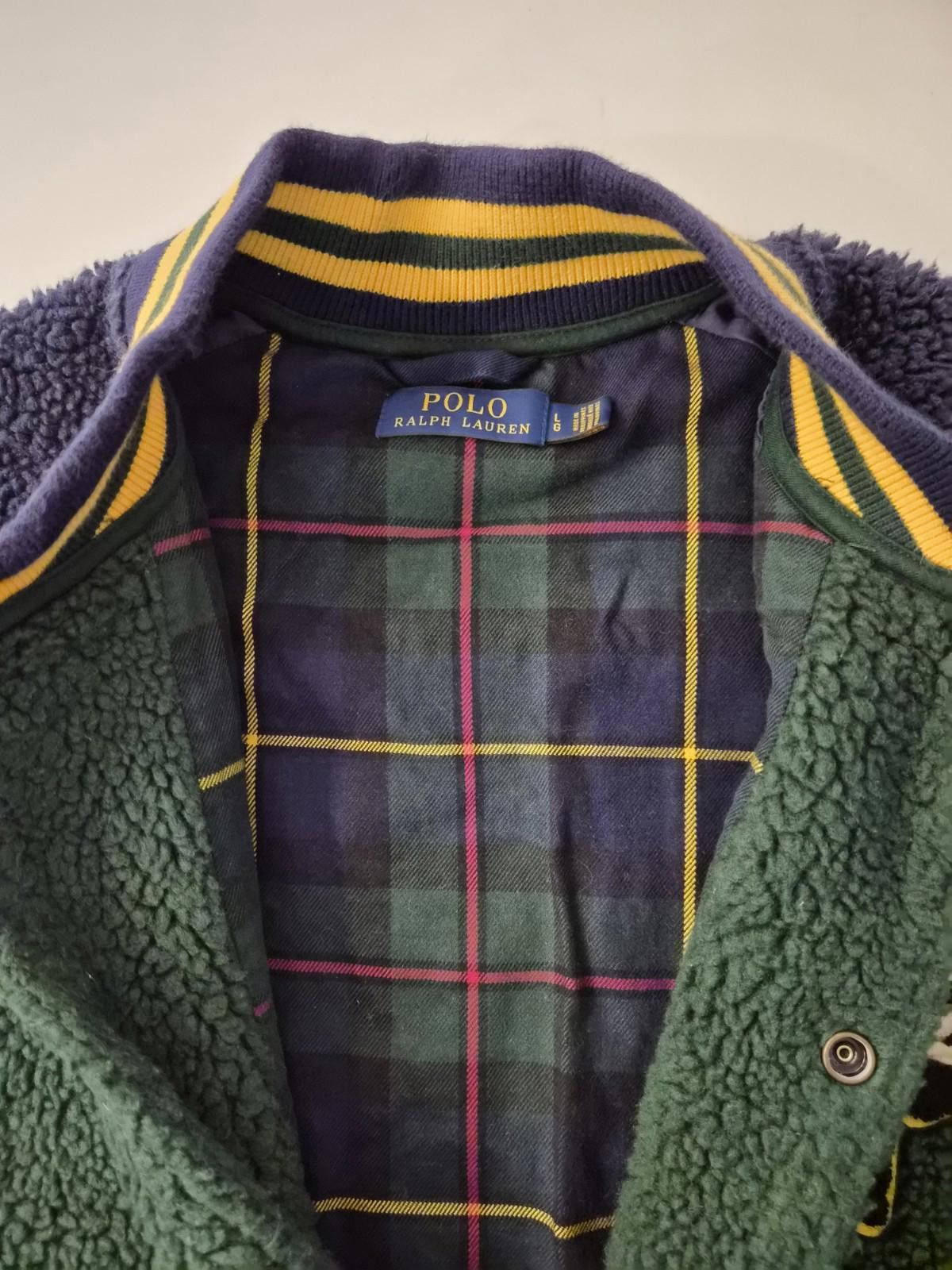 Polo Ralph Lauren Polo Ralph Lauren Pirate Skull Sherpa Fleece Varsity Jacket Size US L / EU 52-54 / 3 - 3 Thumbnail