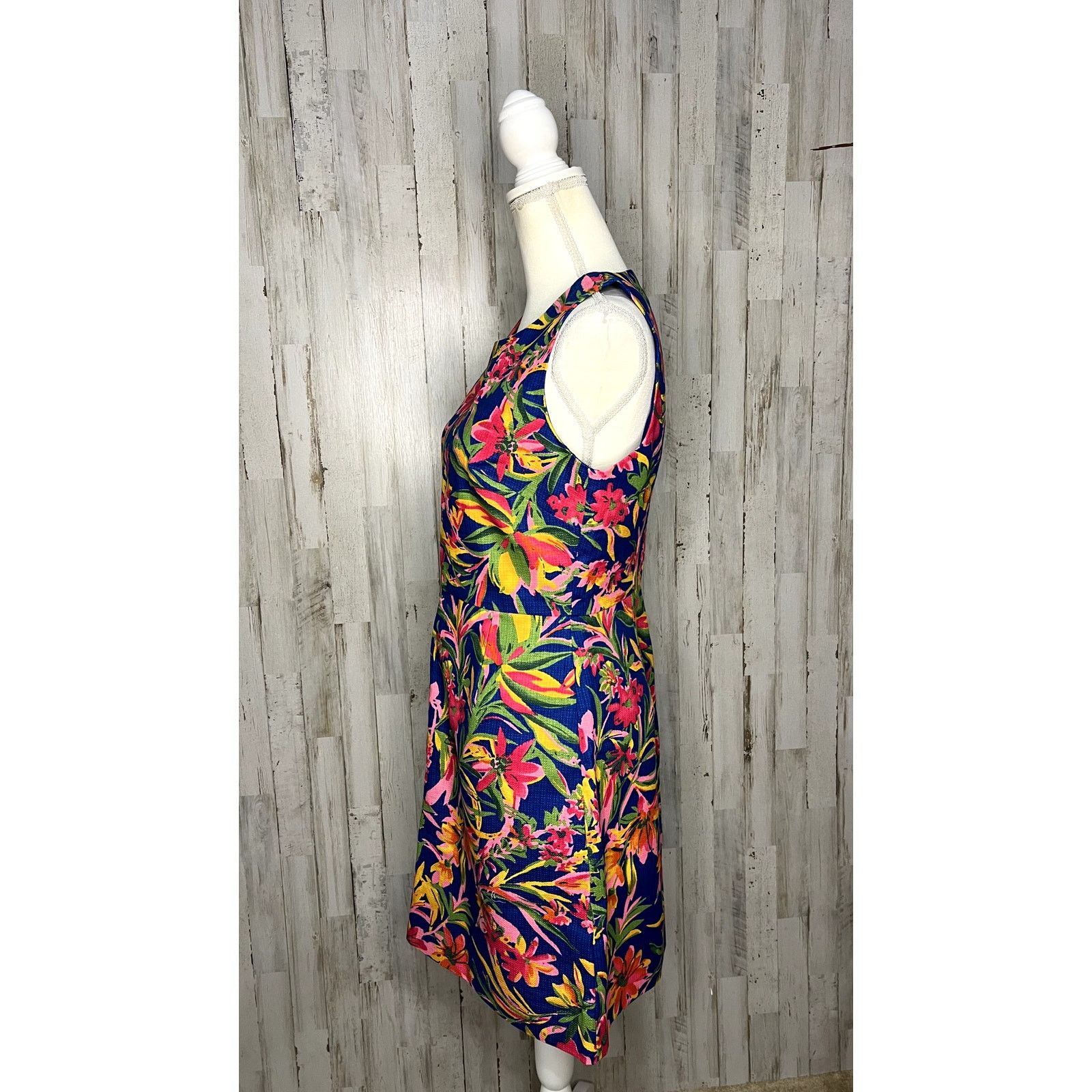 J.Crew NWT J.CREW Women's Multicolor Botanical Floral Shift Dress Size M / US 6-8 / IT 42-44 - 4 Thumbnail