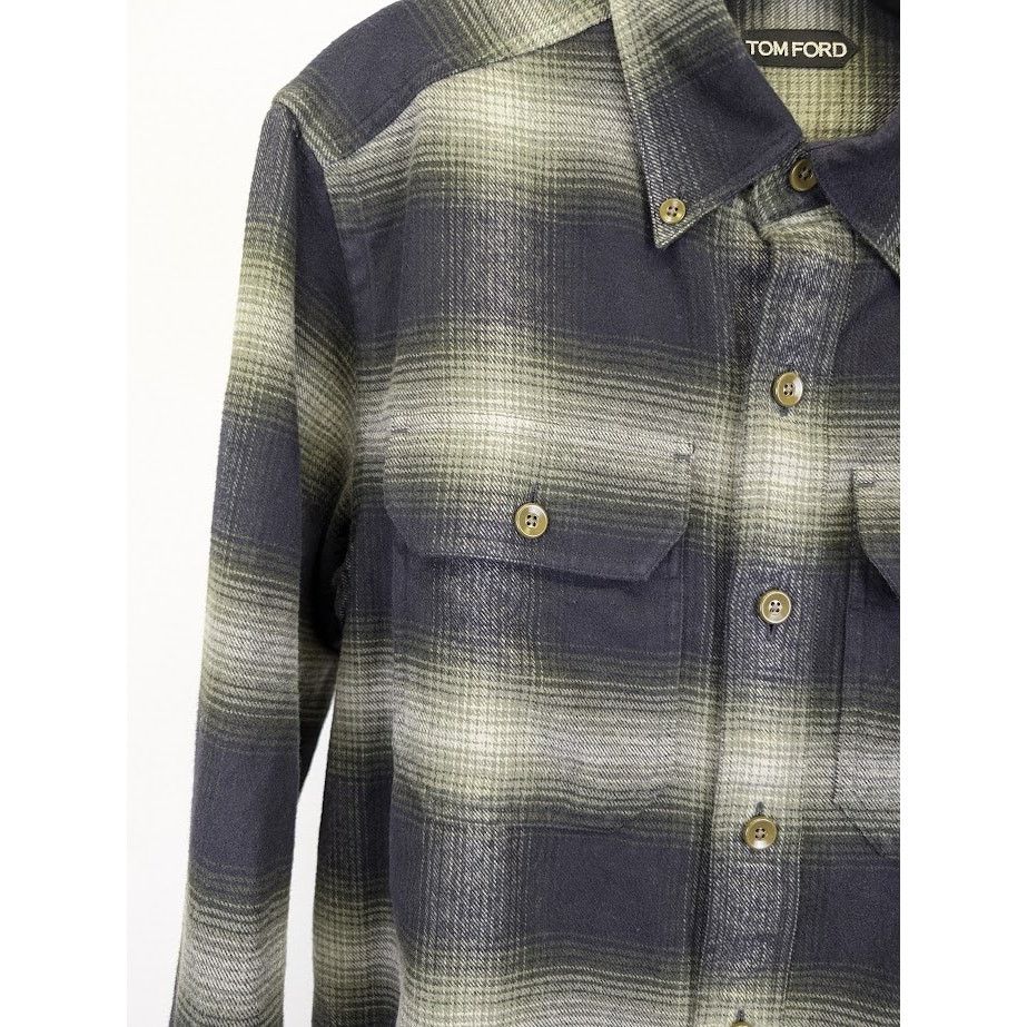Tom Ford o1rshd1 Q:2 / Button Shirt in Multicolor Size US M / EU 48-50 / 2 - 5 Thumbnail