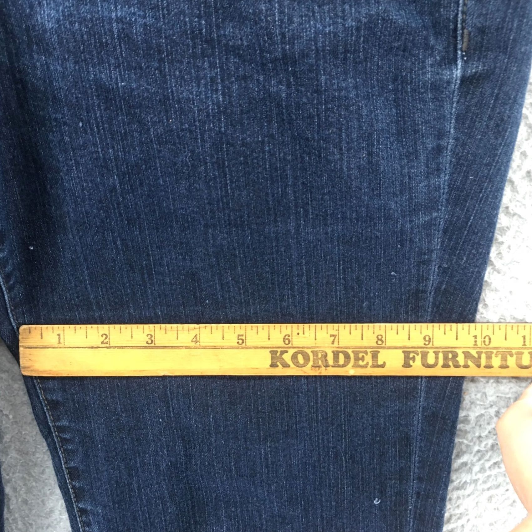 AG Jeans Jag Jeans Low Rise Bootcut Jeans Womens 10 Blue Denim Dark Wash Zip Fly Cotton Blend Size 32" / US 10 / IT 46 - 6 Thumbnail