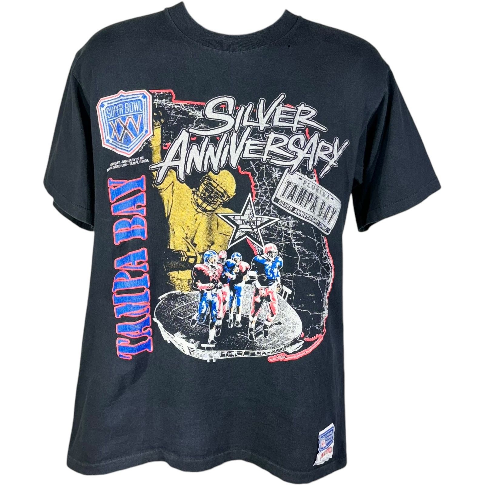 Nutmeg Vintage Nutmeg Super Bowl XXV Tampa Bay NFL Tee Size US L / EU 52-54 / 3 - 1 Thumbnail