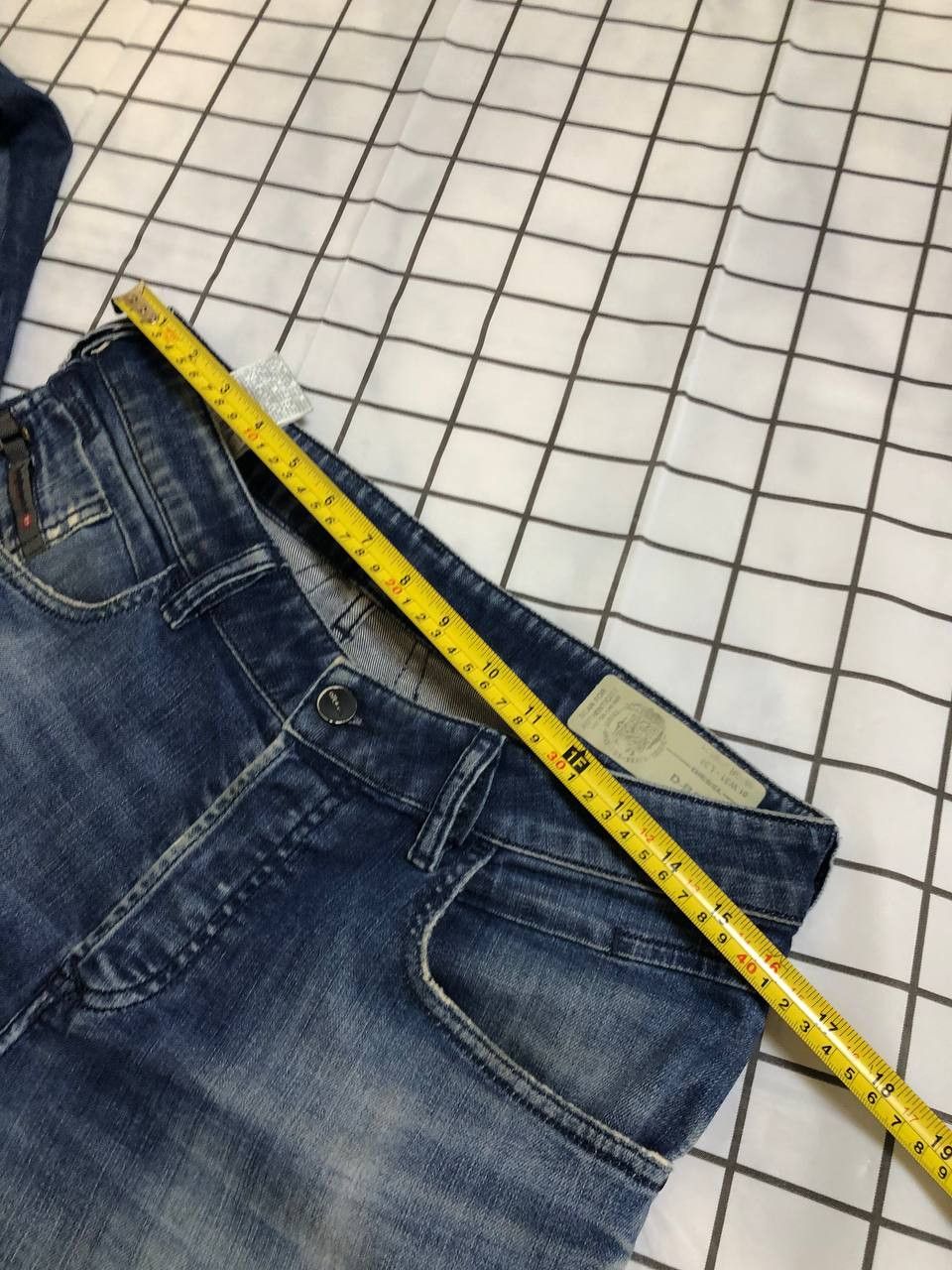 Diesel Diesel D-Bazer Tapered Blue Stretch Jeans Mens Size US 31 - 9 Thumbnail