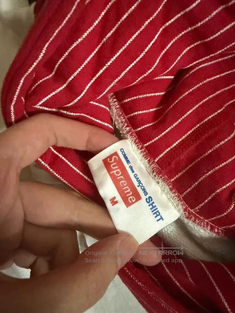 Comme des Garcons Supreme 14SS CDG Red Hoodie M. Size US M / EU 48-50 / 2 - 4 Thumbnail