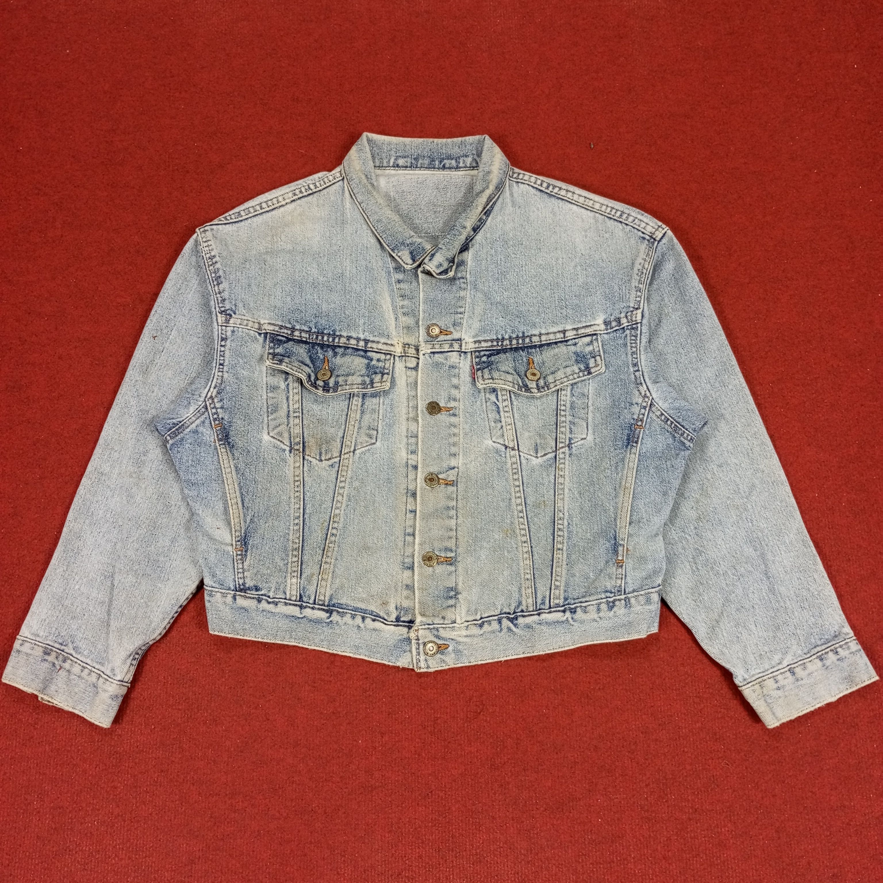 Levi's × Vintage Levis X Custom Nine Number Art Style Streetwear Jacket Size US L / EU 52-54 / 3 - 3 Thumbnail