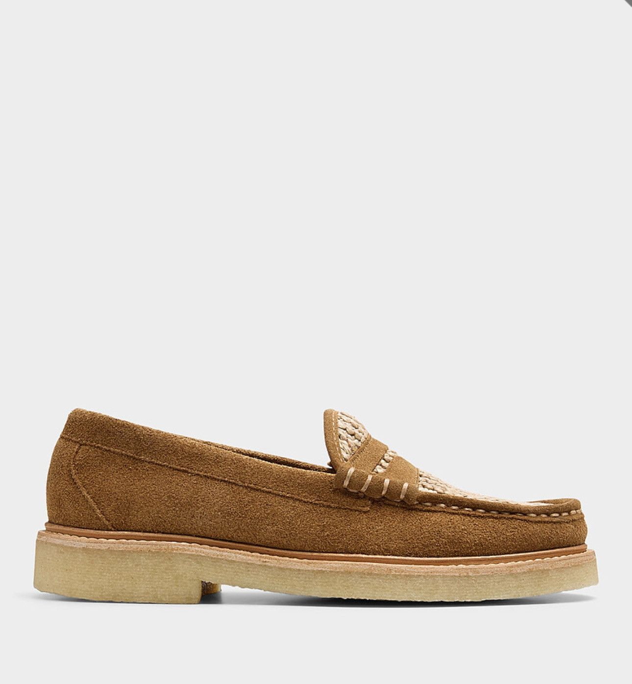 G.H. Bass & Co. G.H Bass Larson Weejuns suede and raffia loafers Size US 10.5 / EU 43-44 - 3 Thumbnail
