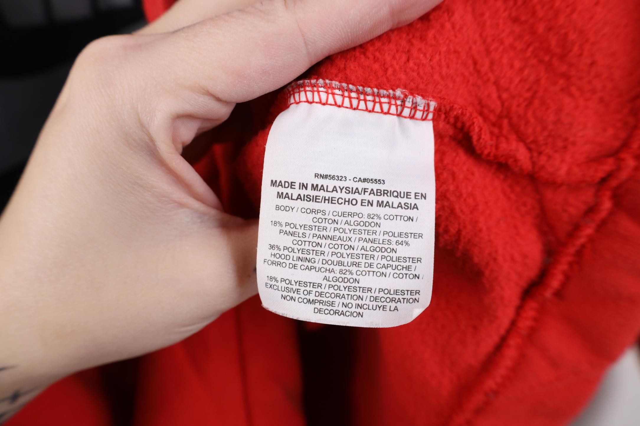 Nike Vintage Y2K Nike Air Block Big Swoosh Hoodie Sweatshirt Red Size US M / EU 48-50 / 2 - 11 Thumbnail