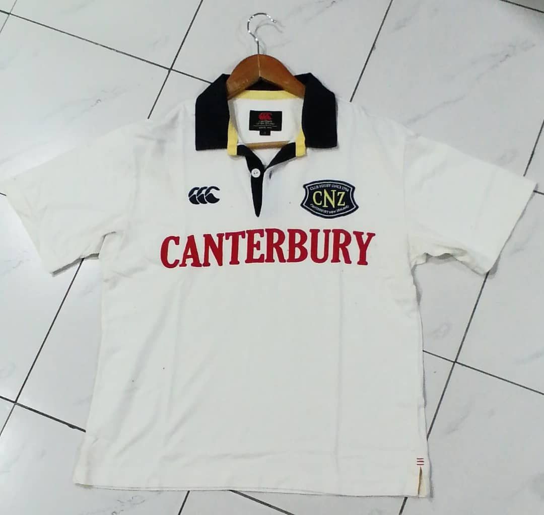 Canterbury of New Zealand Vintage Canterbury Rugby Polo Shirt Size US S / EU 44-46 / 1 - 1 Thumbnail