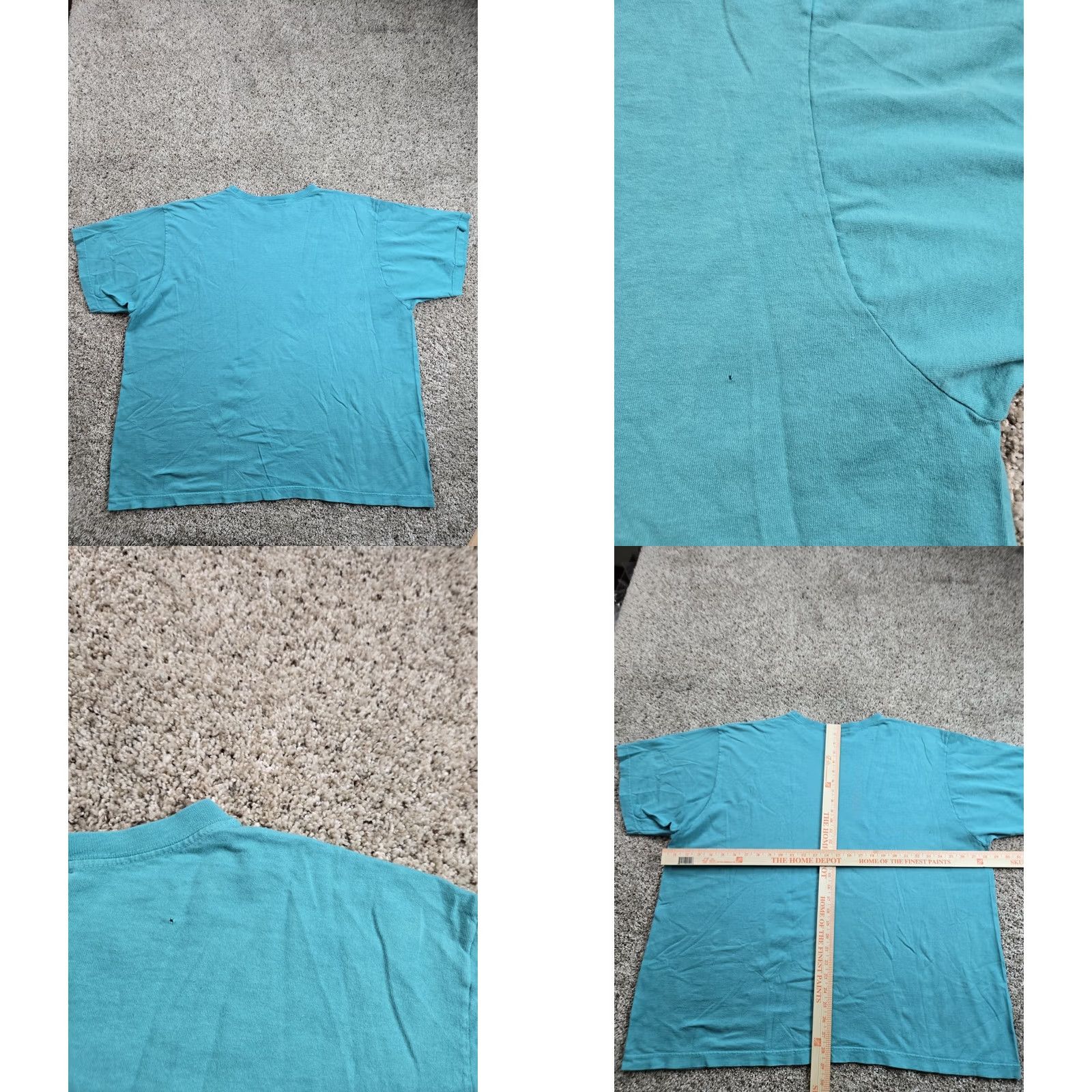 Disney VINTAGE Disney Winnie The Pooh T Shirt 3XL Mens Teal Blue Short Sleeve Tigger 90s Shirt Mens 90s Cartoon Classic Disney Size US XXL / EU 58 / 5 - 8 Thumbnail