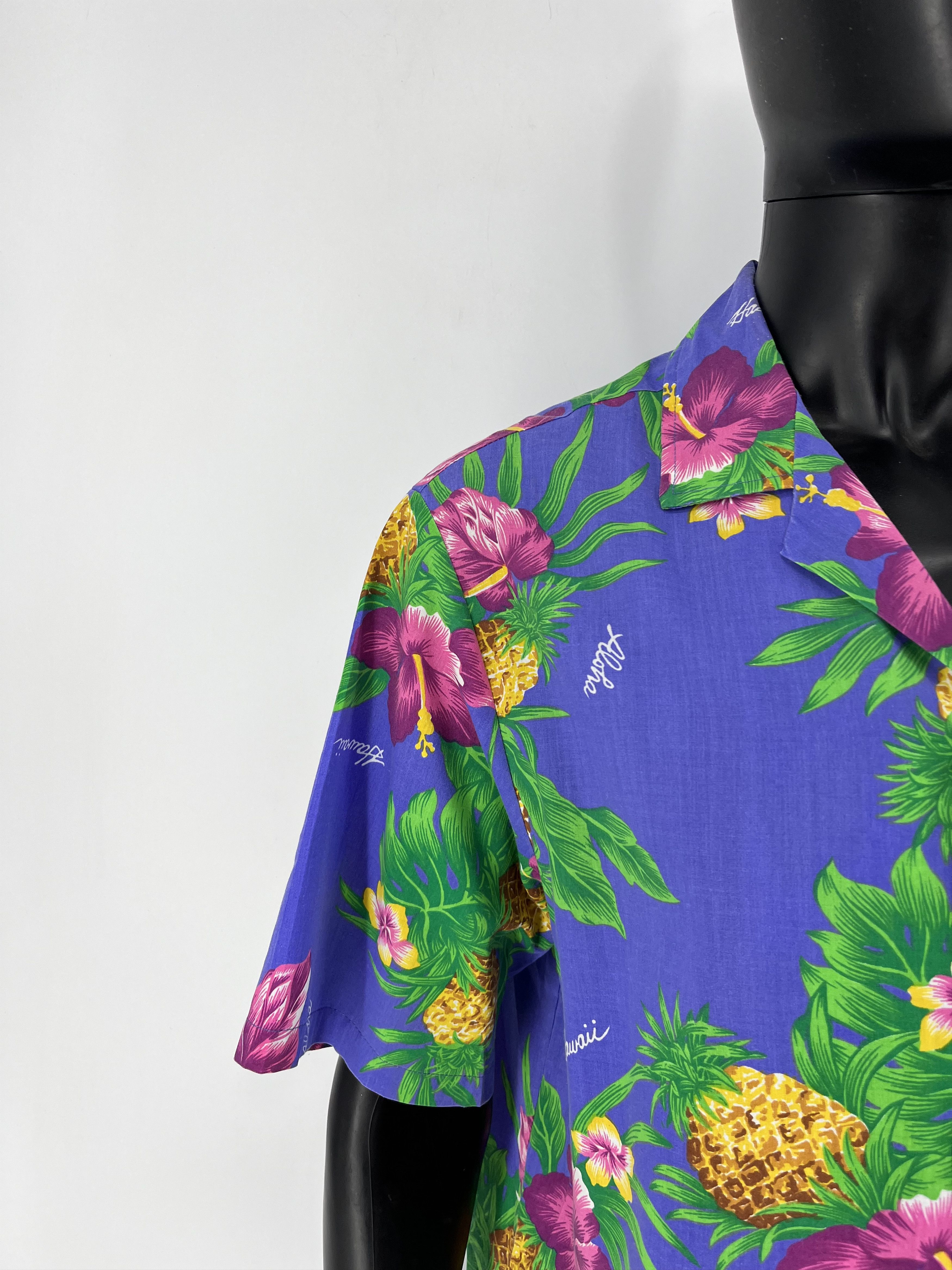 Vintage Vintage Y2K Art Streetwear Hawaiian Travis Scott style Size US XXL / EU 58 / 5 - 6 Thumbnail