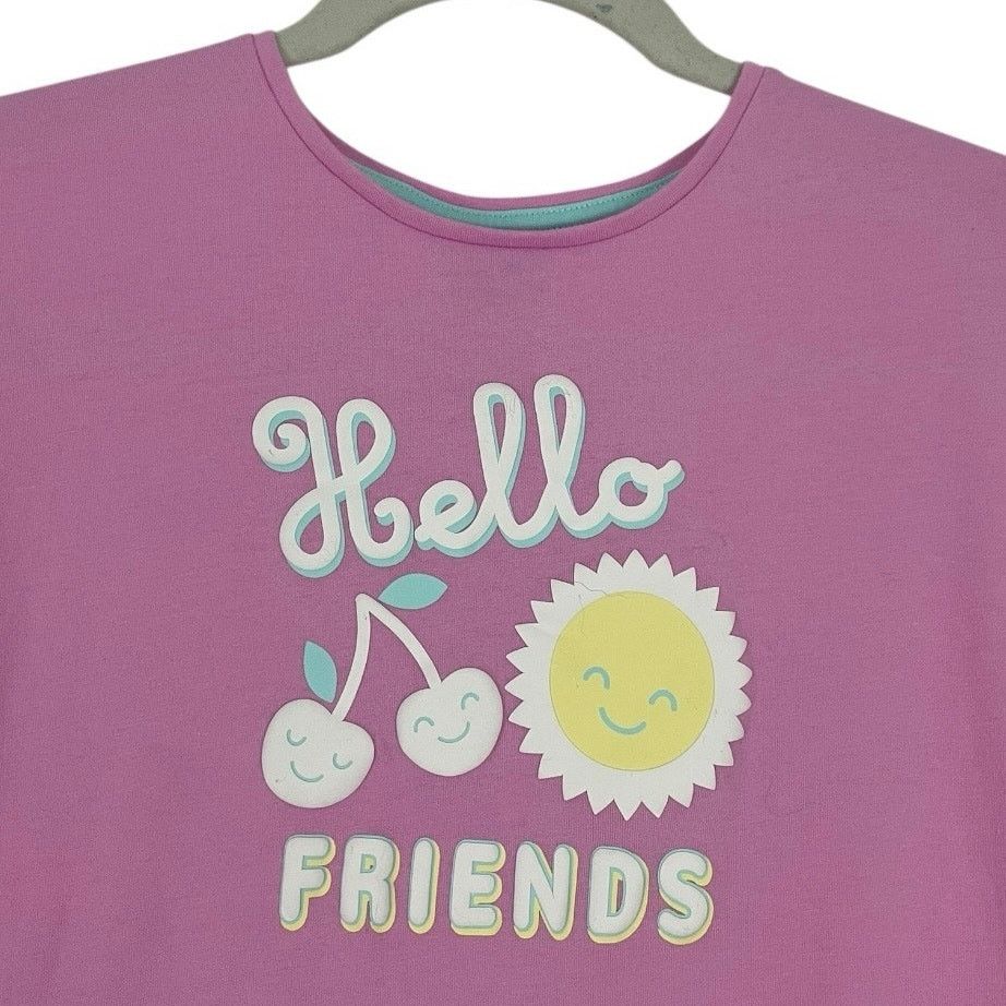 Other 365 Kids Pink Hello Friends Girls Graphic Tee Size XS / US 0-2 / IT 36-38 - 5 Thumbnail