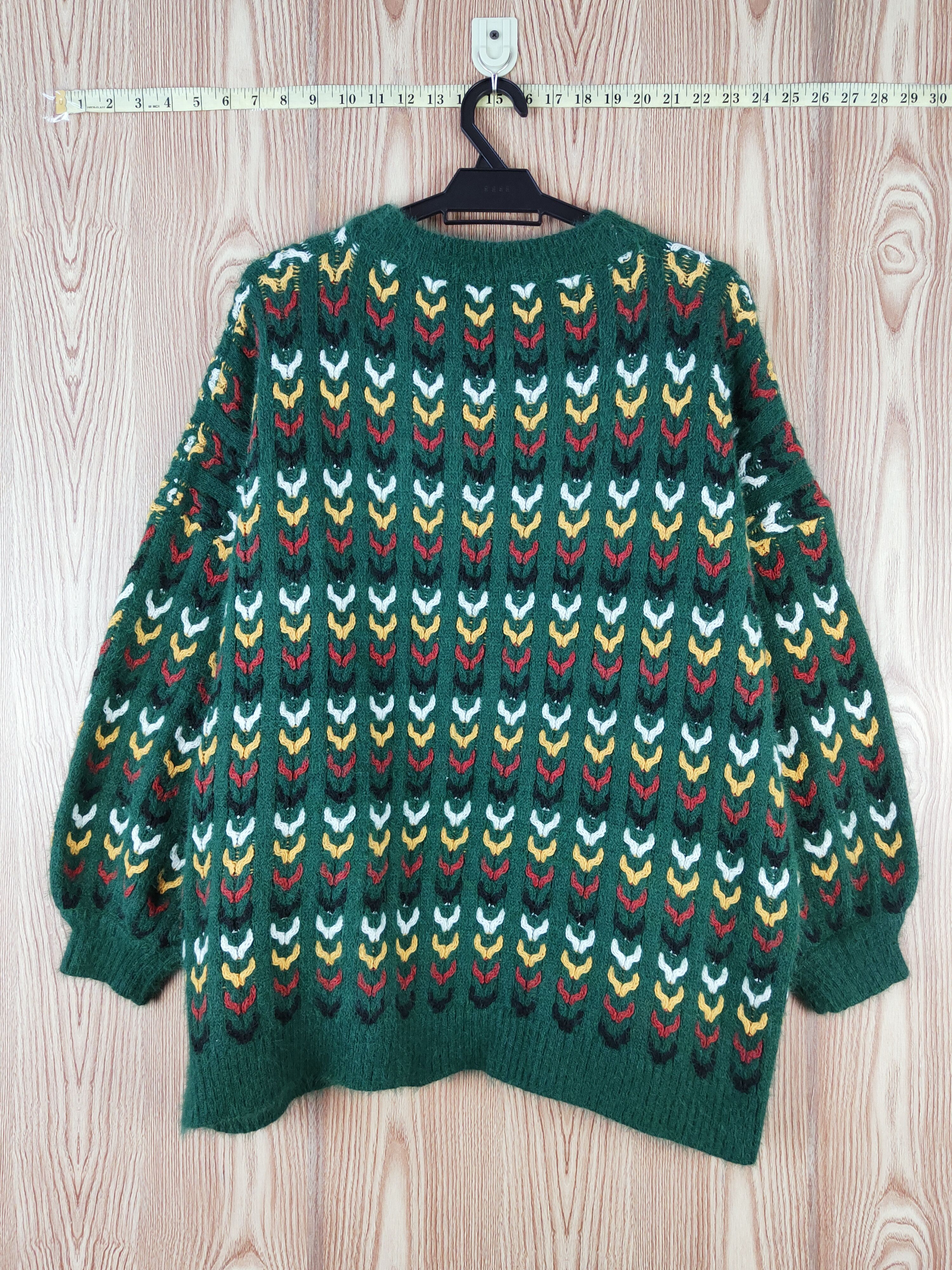 Japanese Brand D Japan art mohair vintage Green Knitwear Sweatshirts #W581 Size US XL / EU 56 / 4 - 7 Thumbnail
