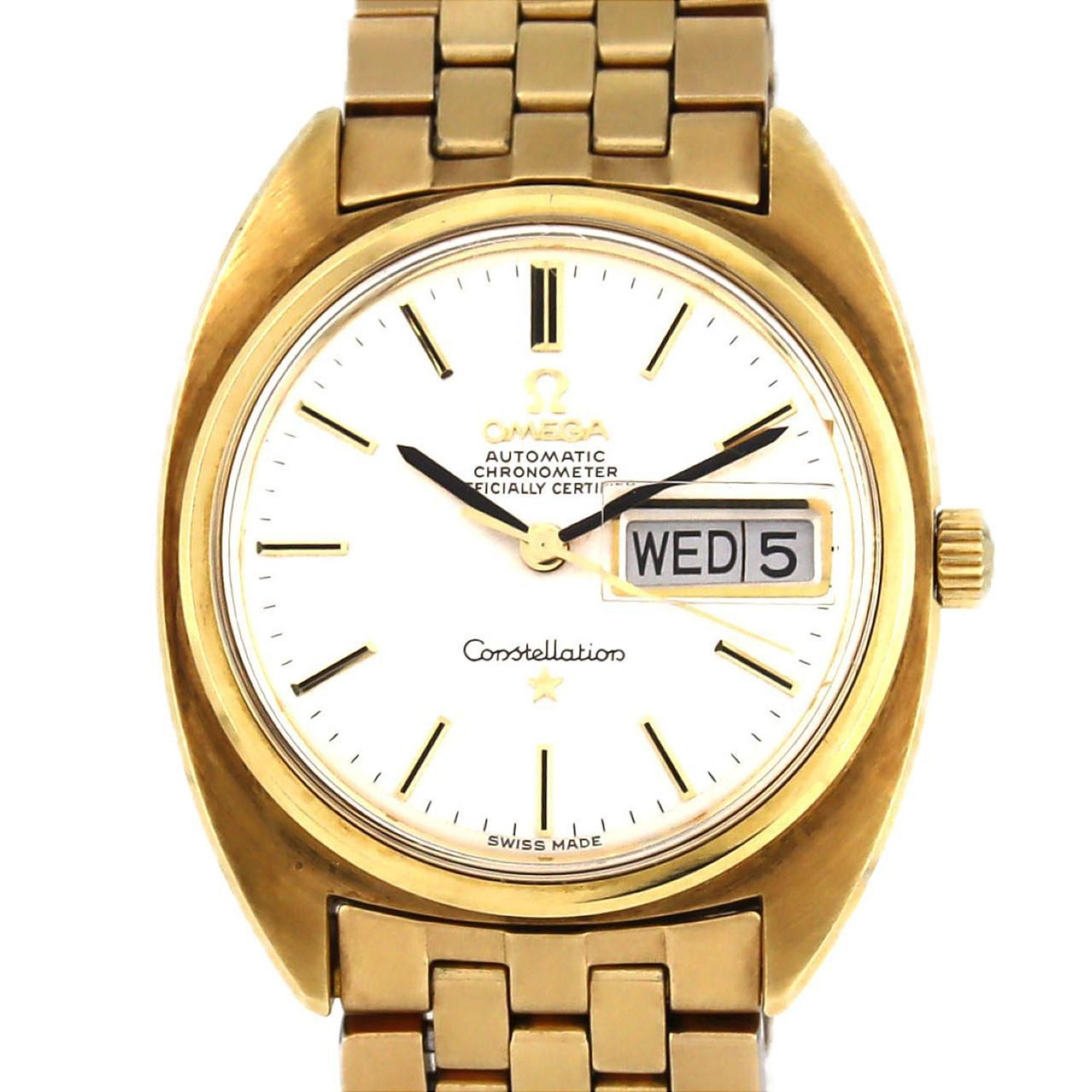 Omega Constellation Chronometer CAL.751 168.019 Cap Gold Wristwatch Automatic