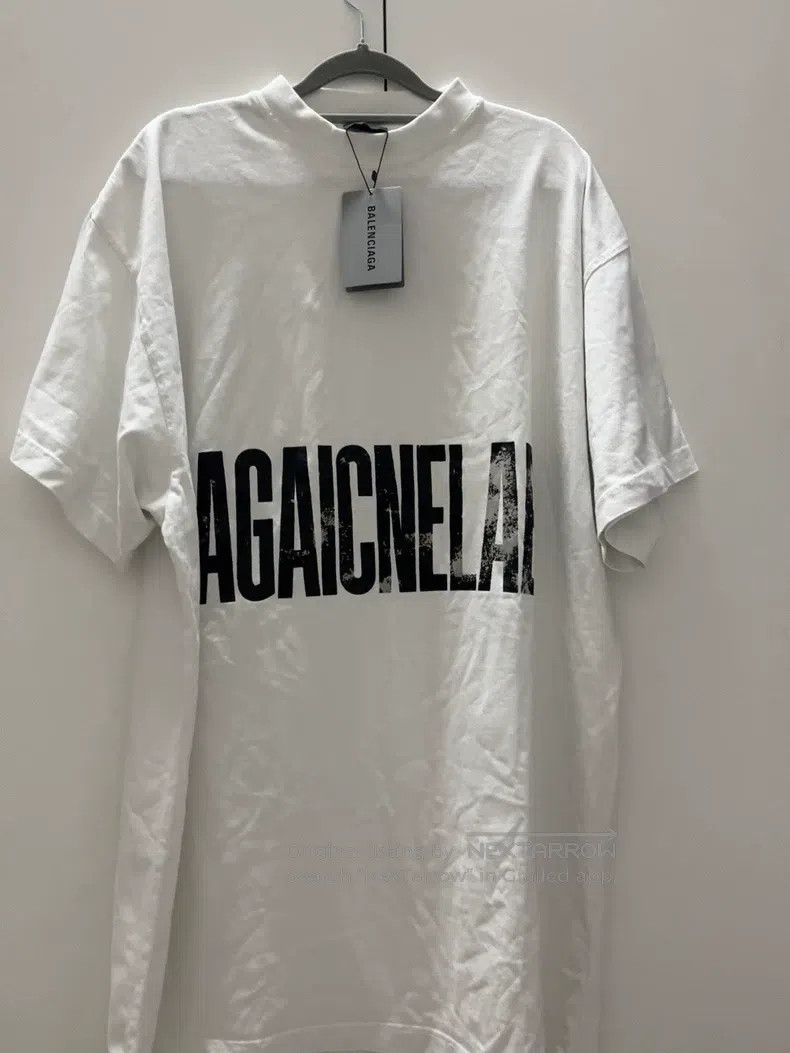 Balenciaga Balenciaga Inverted Letter Short Sleeve Size US M / EU 48-50 / 2 - 1 Thumbnail