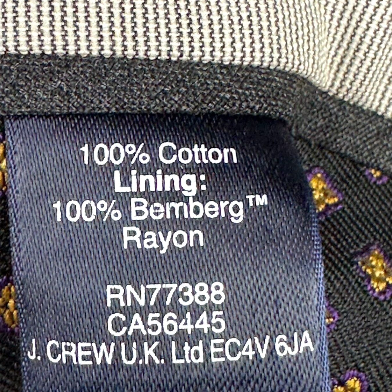 J.Crew J. Crew Blazer Mens Ludlow Cotton 2-Button Gray 36R Regular Jacket Coat Size 36R - 5 Thumbnail